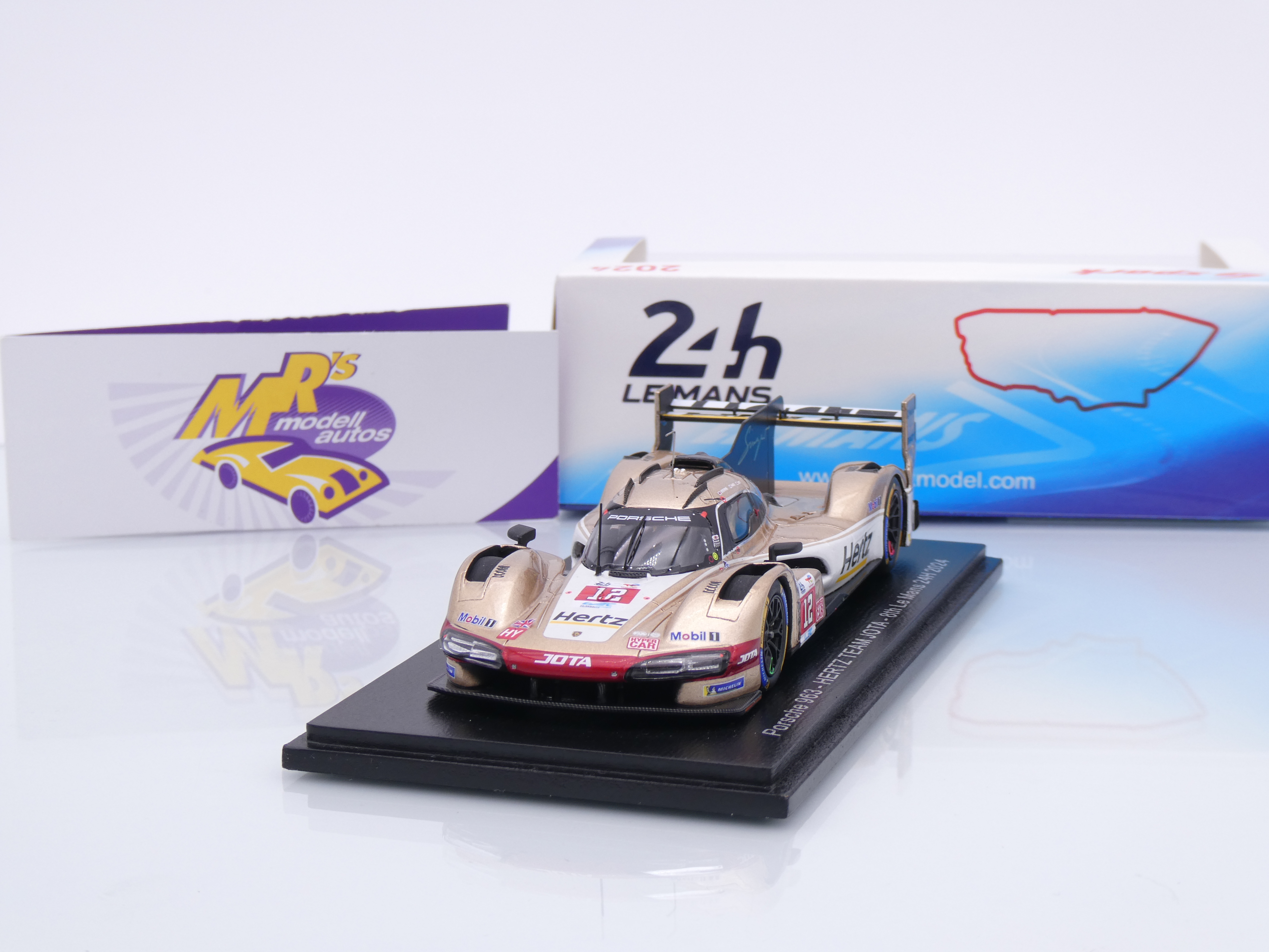 2024 Porsche 963 Hertz Jota N°12 Stevens - Nato - Ilott Le Mans S9118 Spark Model