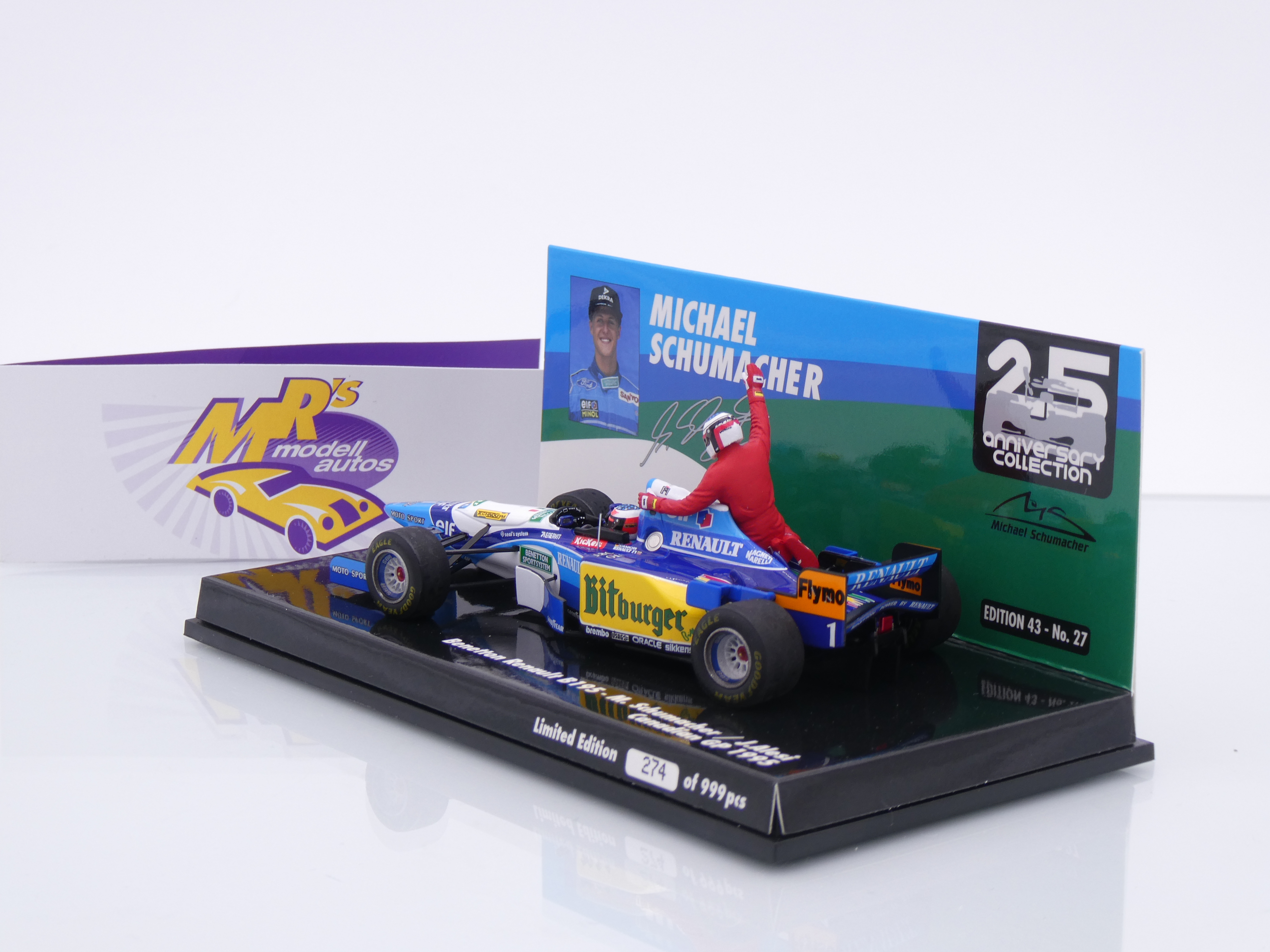 Mrs Modellautos - Minichamps 517950601 # Benetton Ford B195 F1