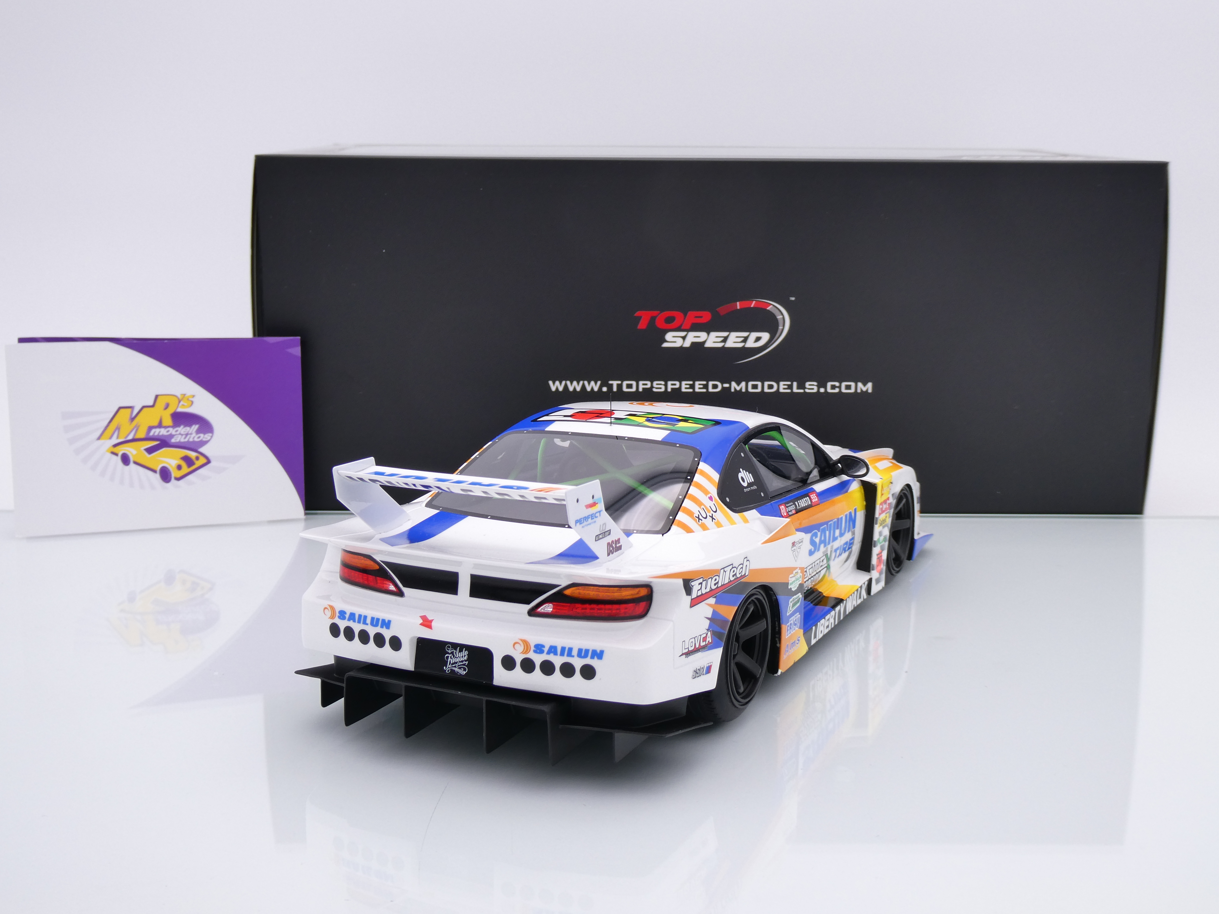 Mrs Modellautos - Top Speed TS0586 # Nissan Silvia S15 #555 LB