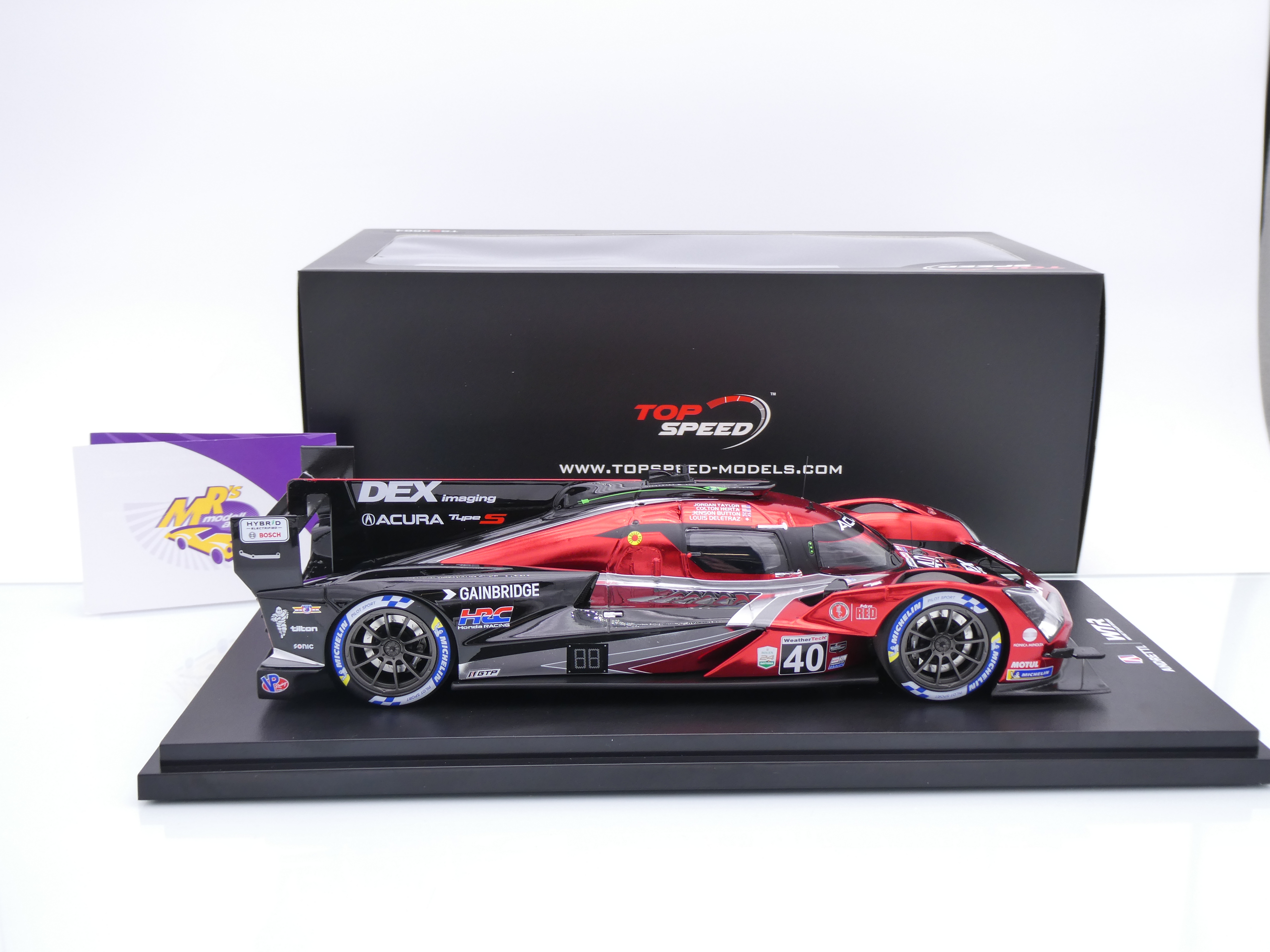 TOP SPEED 1/18 - Acura ARX-06 GTP - IMSA 24H Daytona 2024 (TS0565) - Neuve