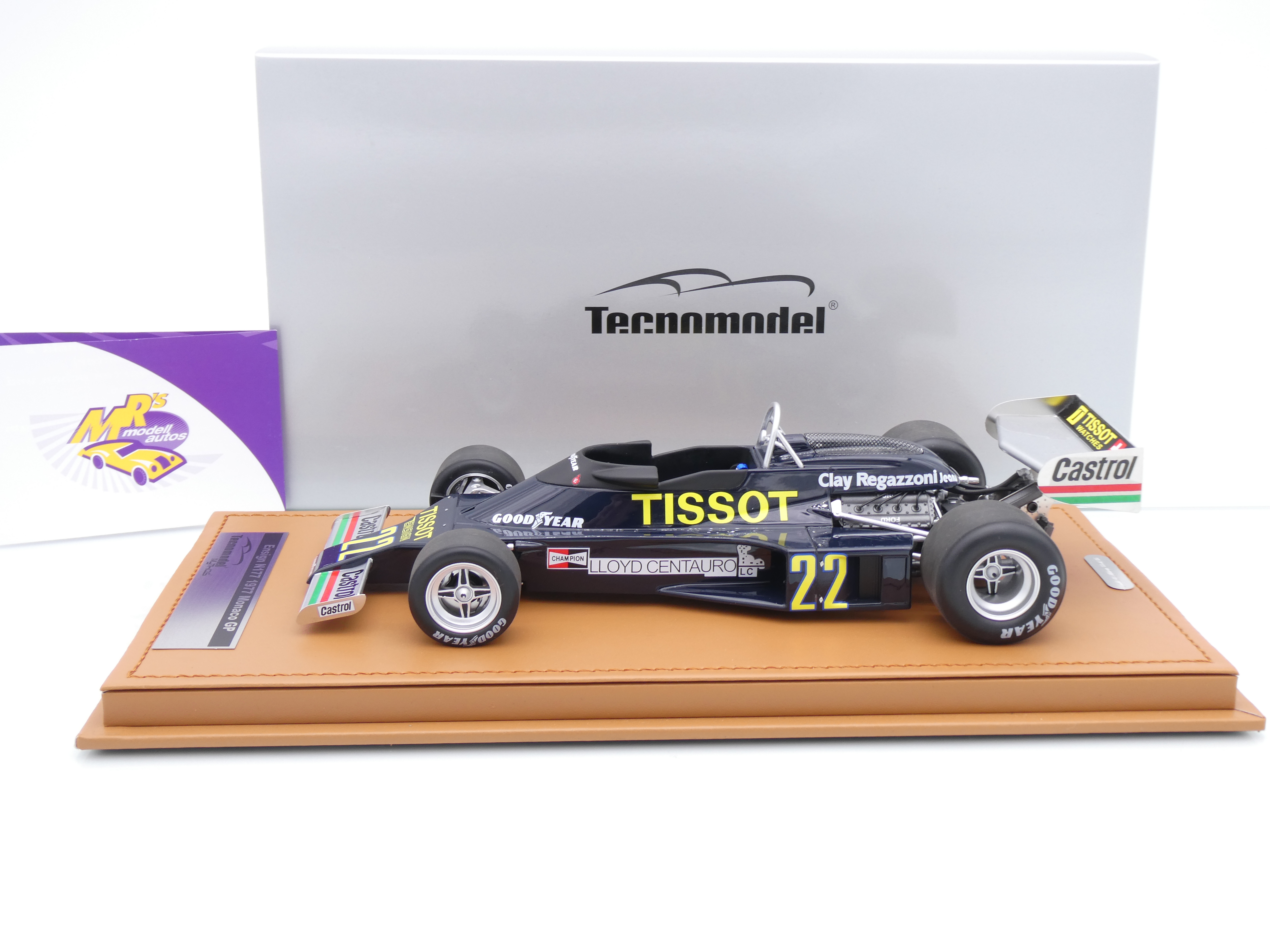 Tecnomodel TM18-215A – Ensign N177 F1 1976 – Jacky Ickx – Grand Prix Monaco – Échelle 1/18 – Précommande