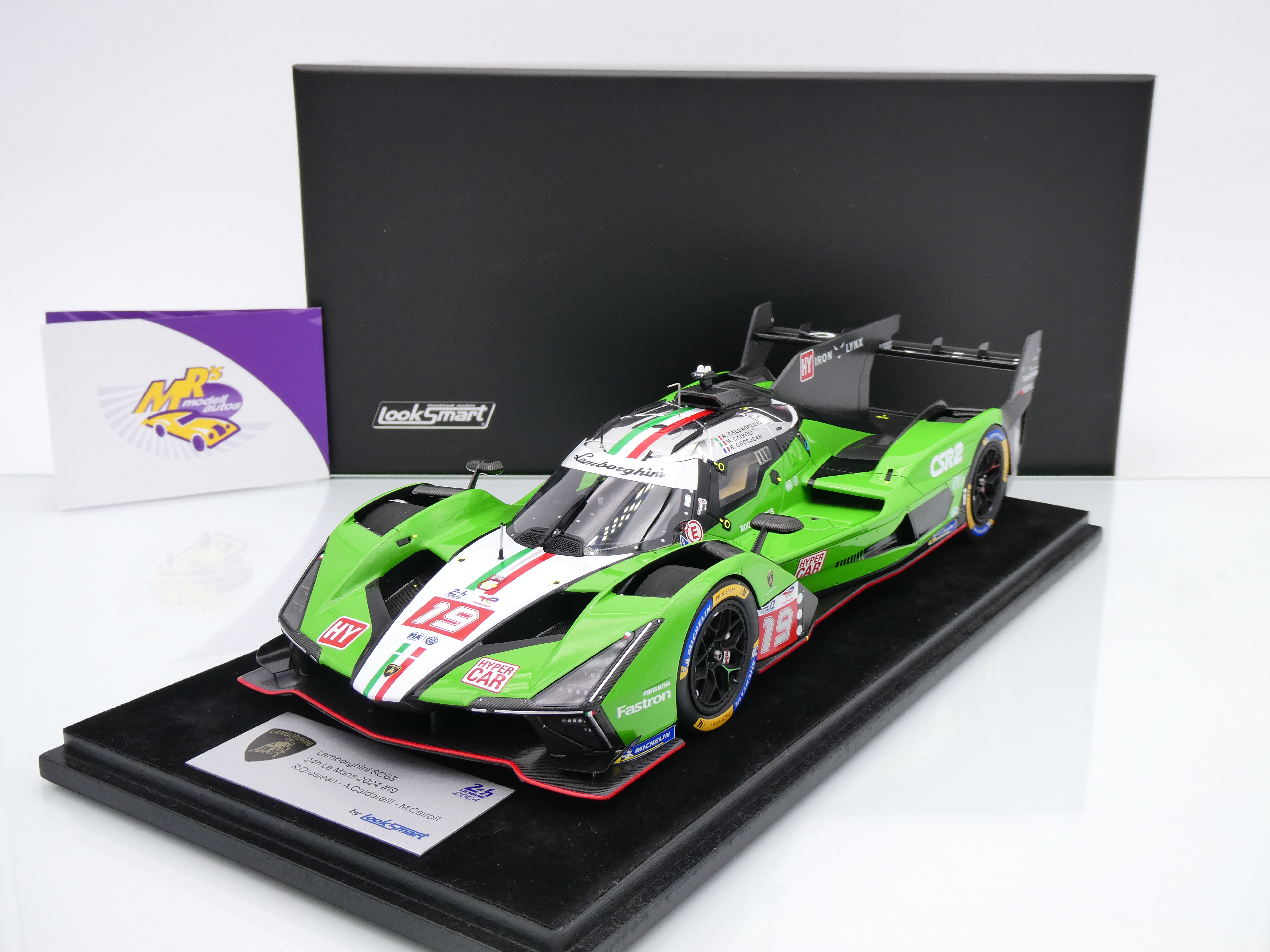 Model Car Looksmart 1/18 Lamborghini SC63 #63 Le Mans 2024 | Motorsport