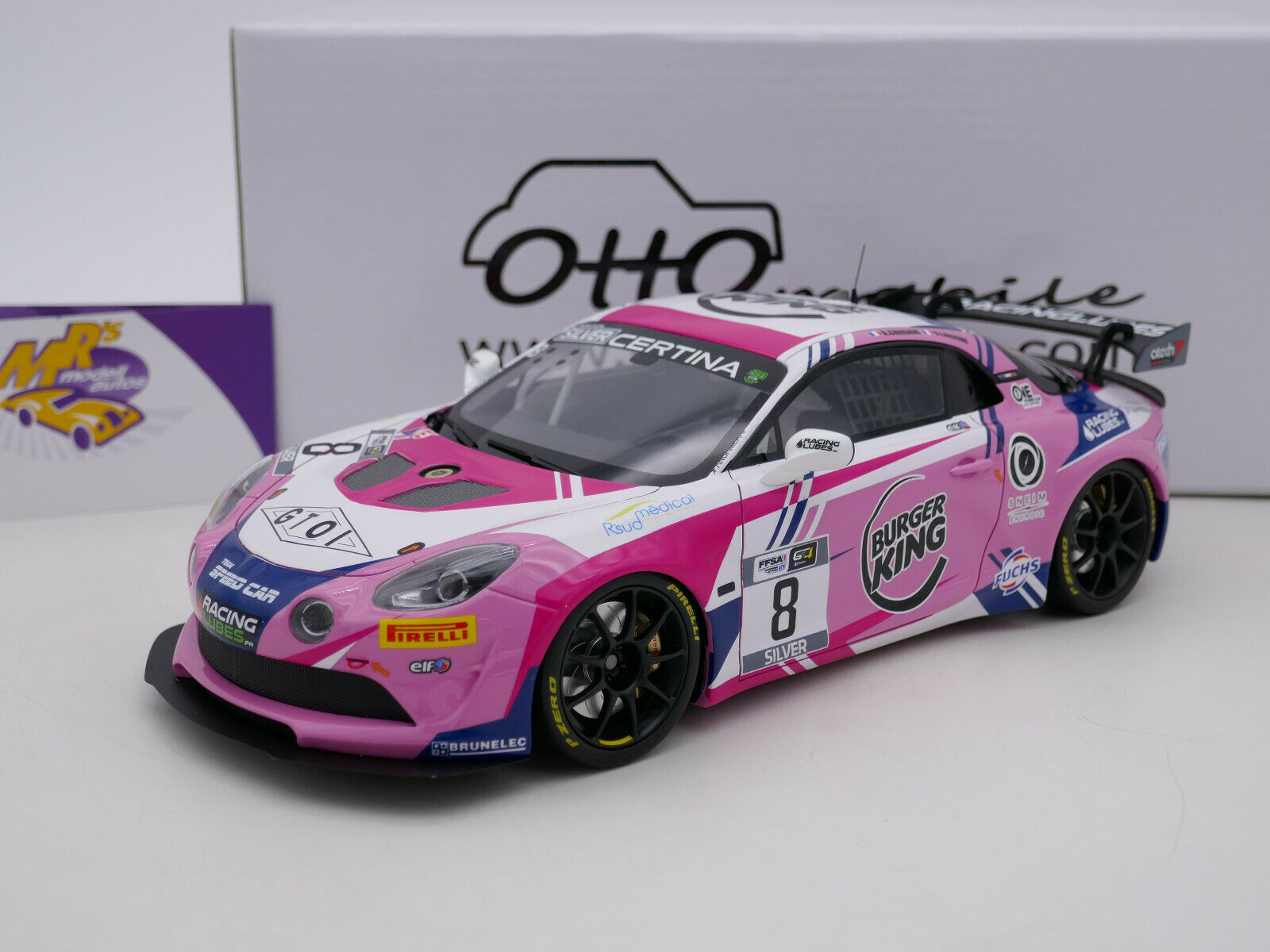 Mrs Modellautos - OTTOmobile OT935 # Alpine A110 GT4 Nr.8 French