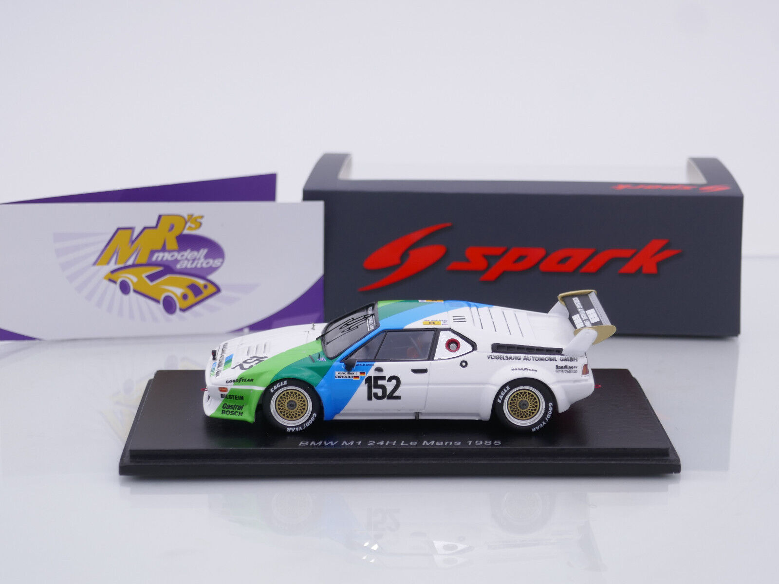 BMW M1 24h Le Mans 1985 Grohs/Heger/König Spark 1:43 S6411 | S6411