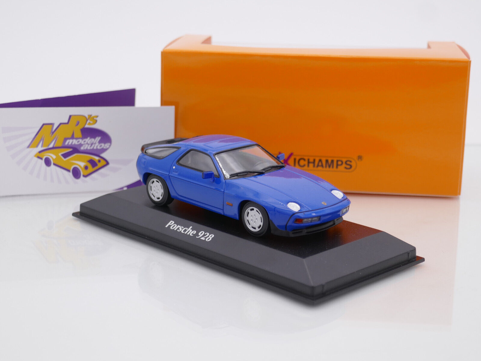 【MAXICHAMPS】Porsche 928 Blue MAXICHAMPS - PORSCHE 928 S 1979 Blau - 1/43 - MXC940068124