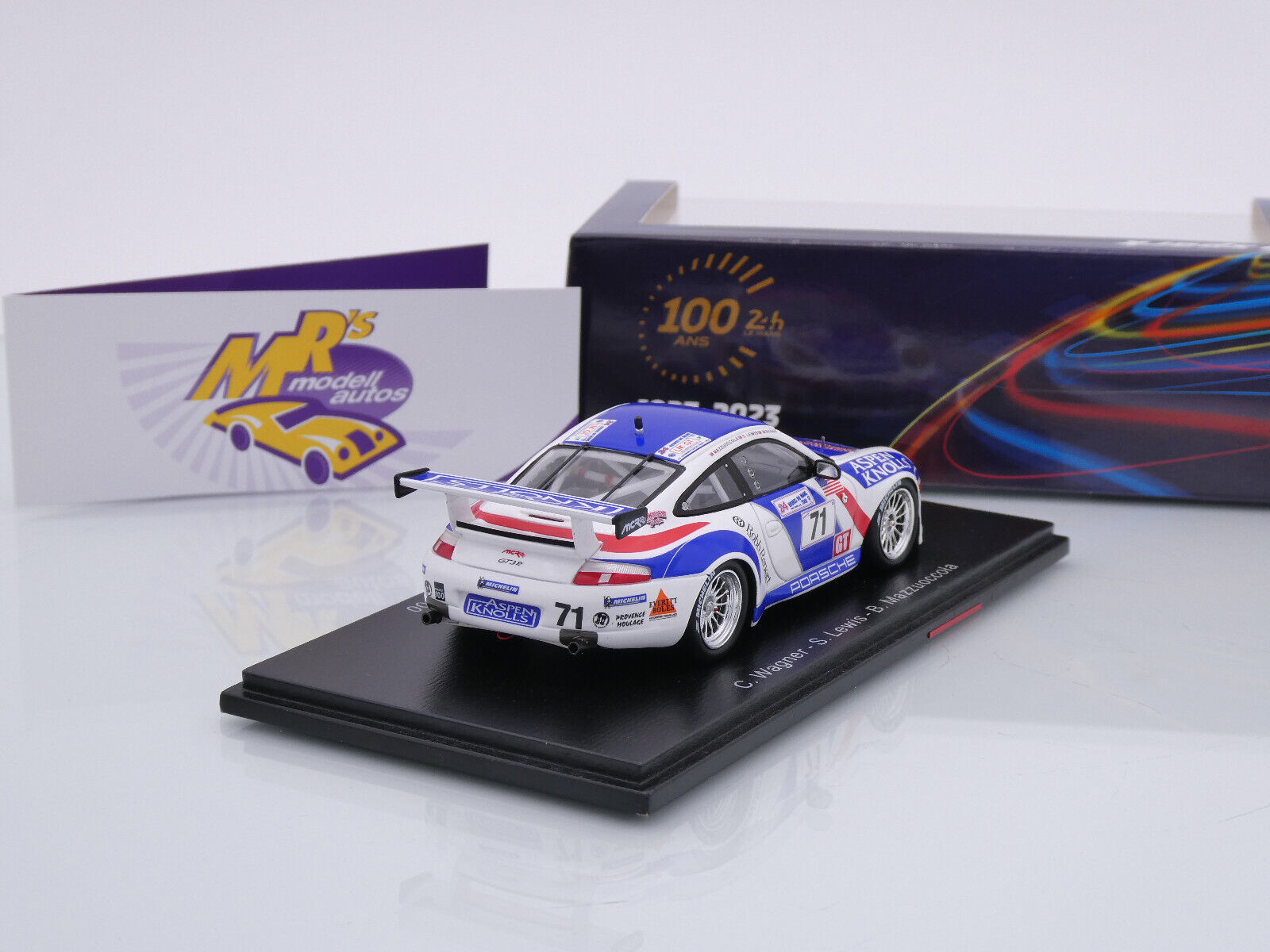 2000 Porsche 911 996 GT3R n°71 Wagner - Lewis - Mazzuccola Le Mans S9937 Spark Model