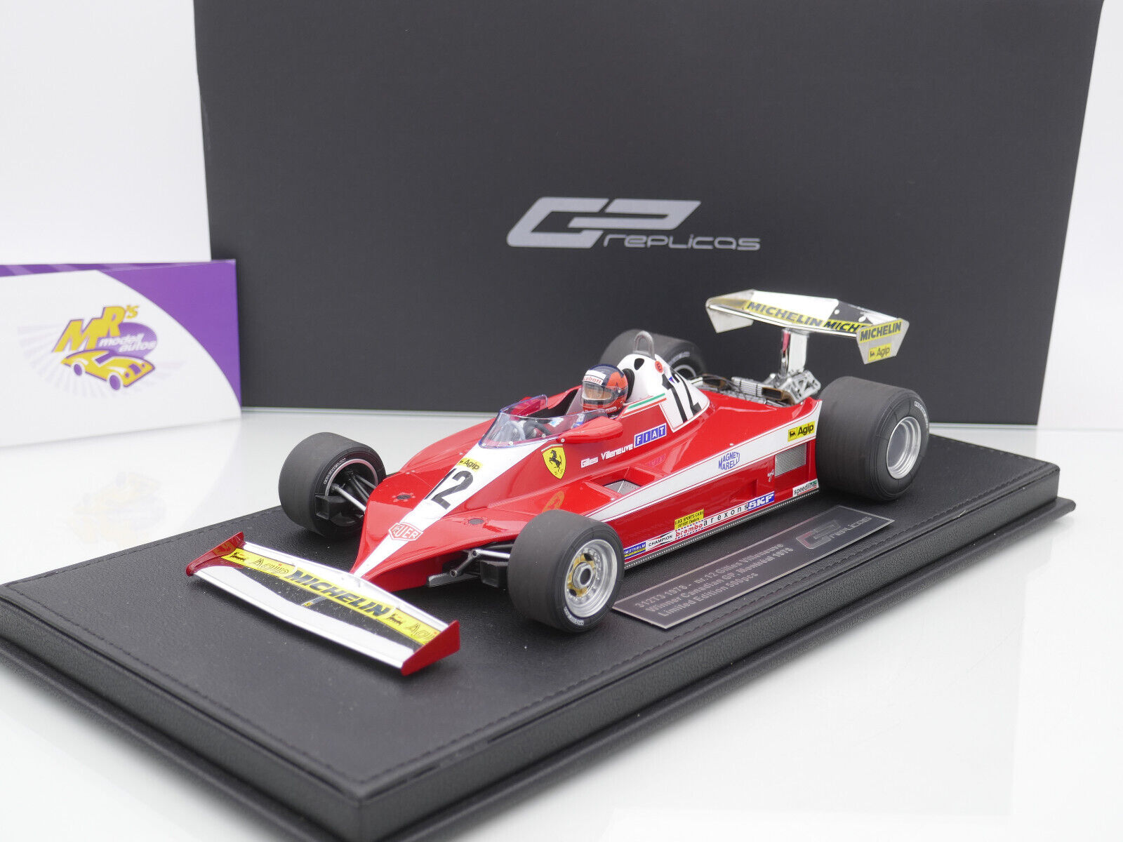 Mrs Modellautos - GP Replicas GP37BWD # Ferrari 312 T3 Nr.12 F1