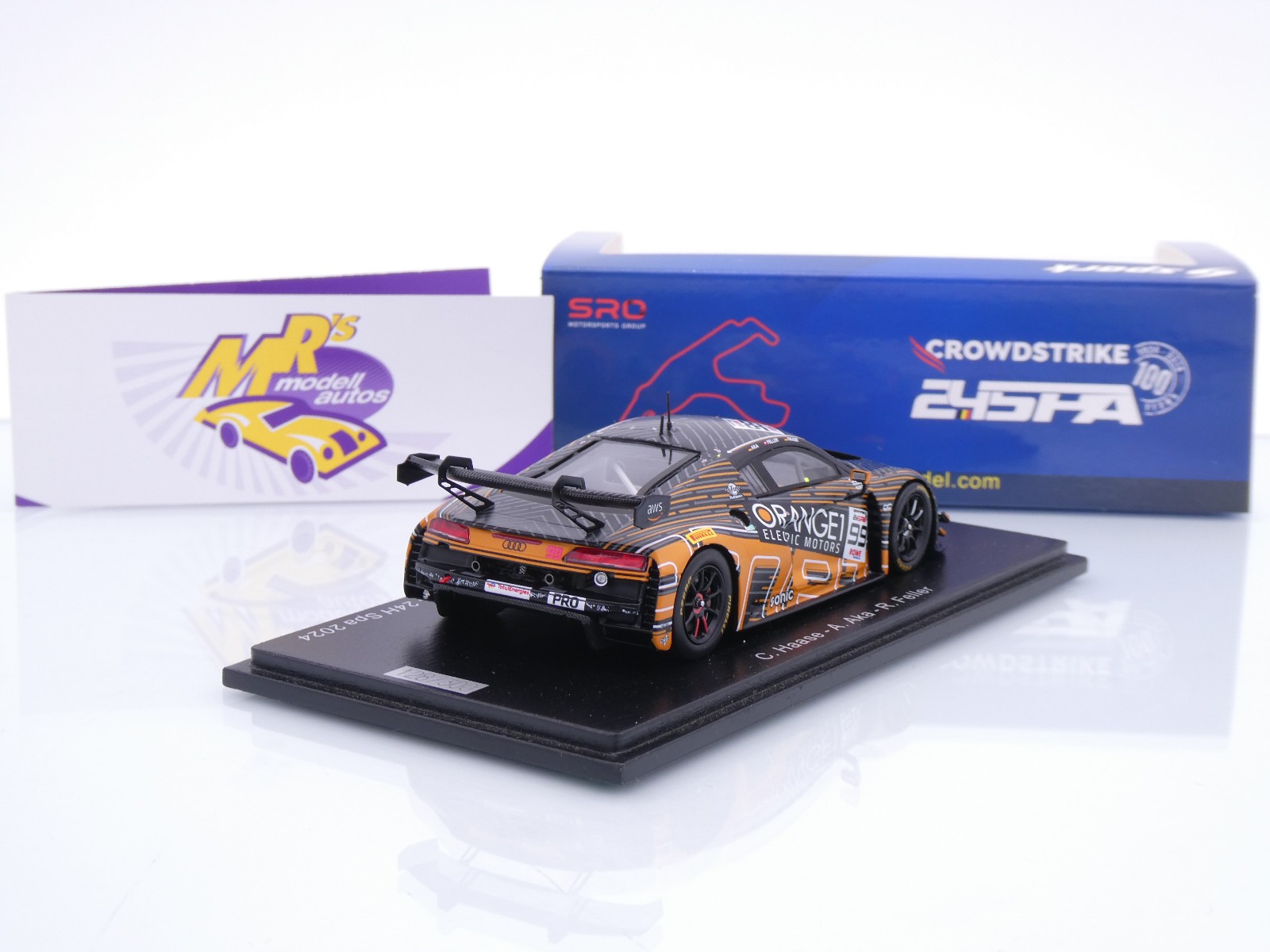 Modèle Réduit 1:43 Spark Audi R8 LMS GT3 Evo II #99 Spa 2024 - Neuve, échelle Précise