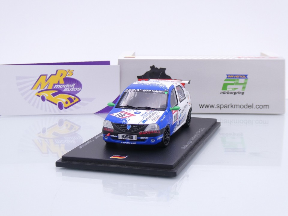 Mrs Modellautos - Spark SG858 # Dacia Logan #118 24h Nürburgring 2022 ...