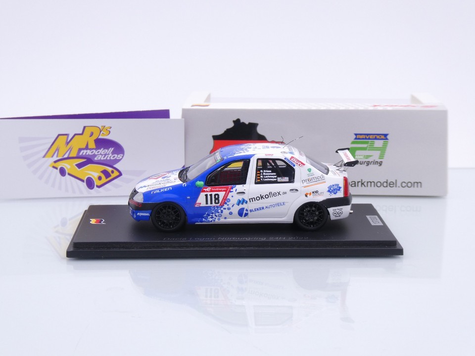 Mrs Modellautos - Spark SG858 # Dacia Logan #118 24h Nürburgring 2022 ...