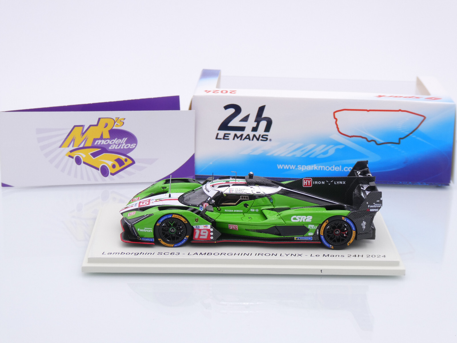 1/43 SparkランボルギーニSC63 IRON LYNX 2024 #19 Lamborghini SC63