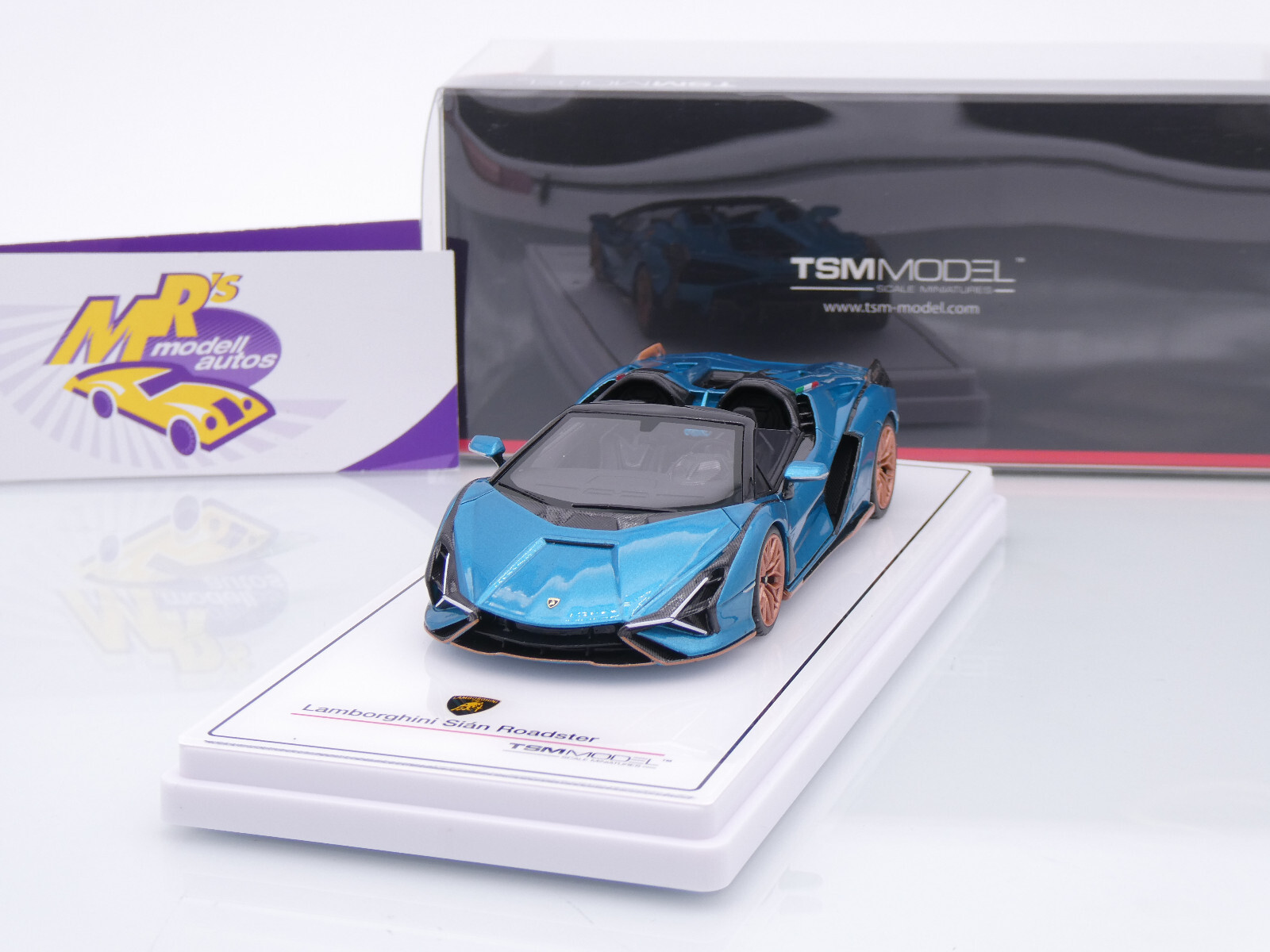 TSM 1/43 ランボルギーニ シアン ロードスター Blu Uranus TSM