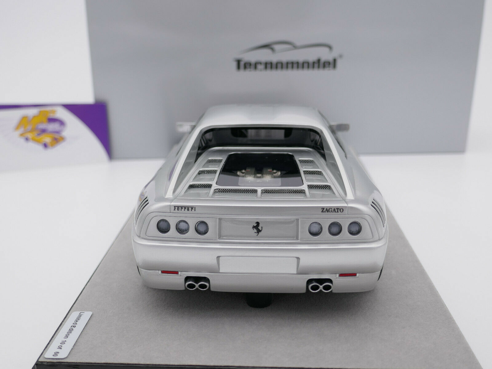 Miniature Tecnomodel 1/18 - Ferrari F.Z. Zagato 93 (1993) - Couleur Argent - Neuve