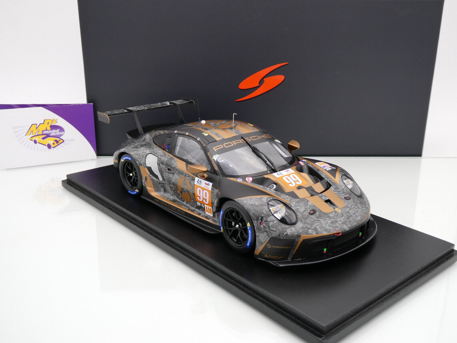 Mrs Modellautos - Spark 18S825 # Porsche 911 RSR-19 Nr.99 24h Le