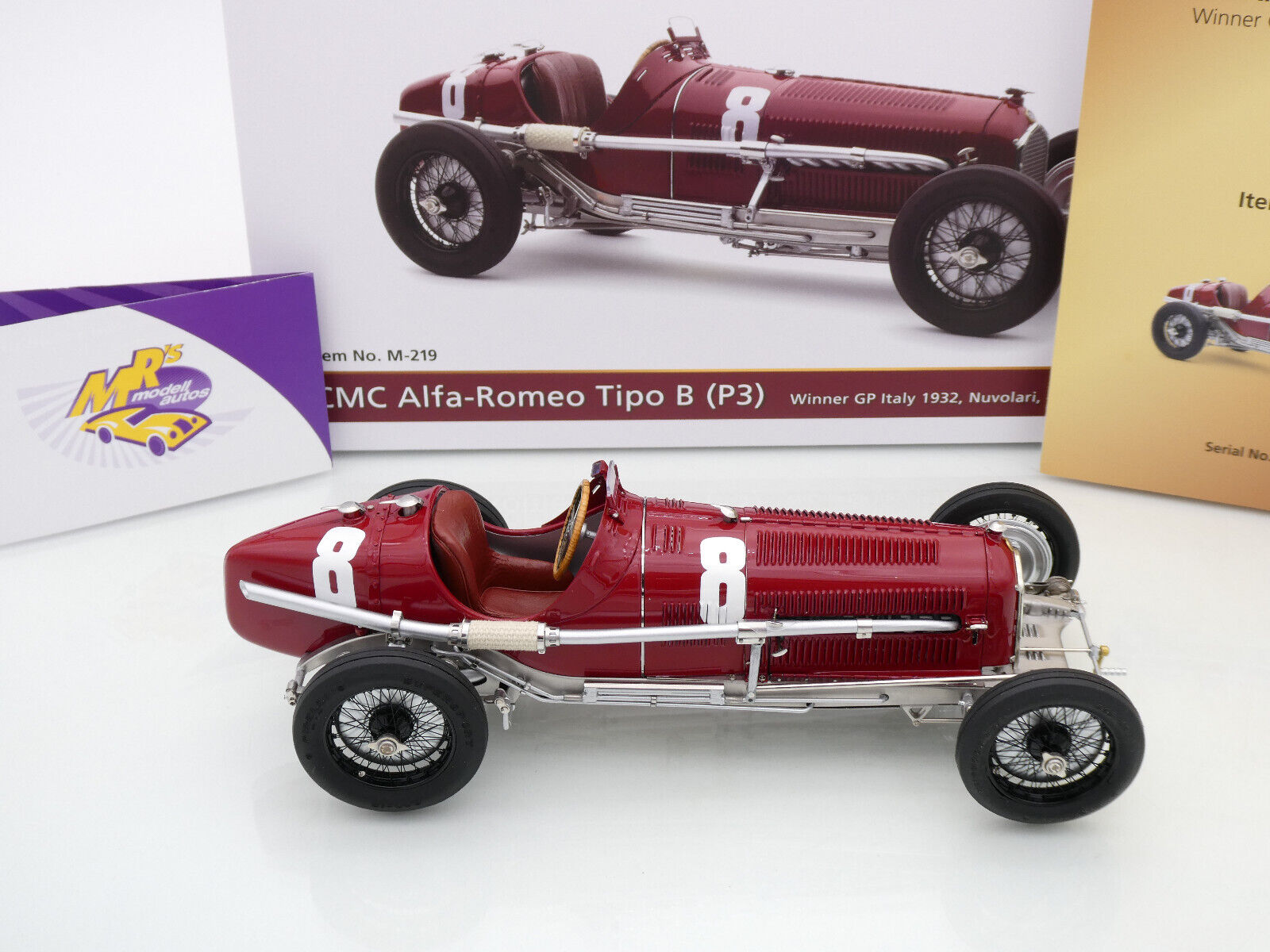 1:43 Rio Alfa Romeo F1 Tipo-B P3 V #24 Gran Premio Monza 1932 Nuvolari