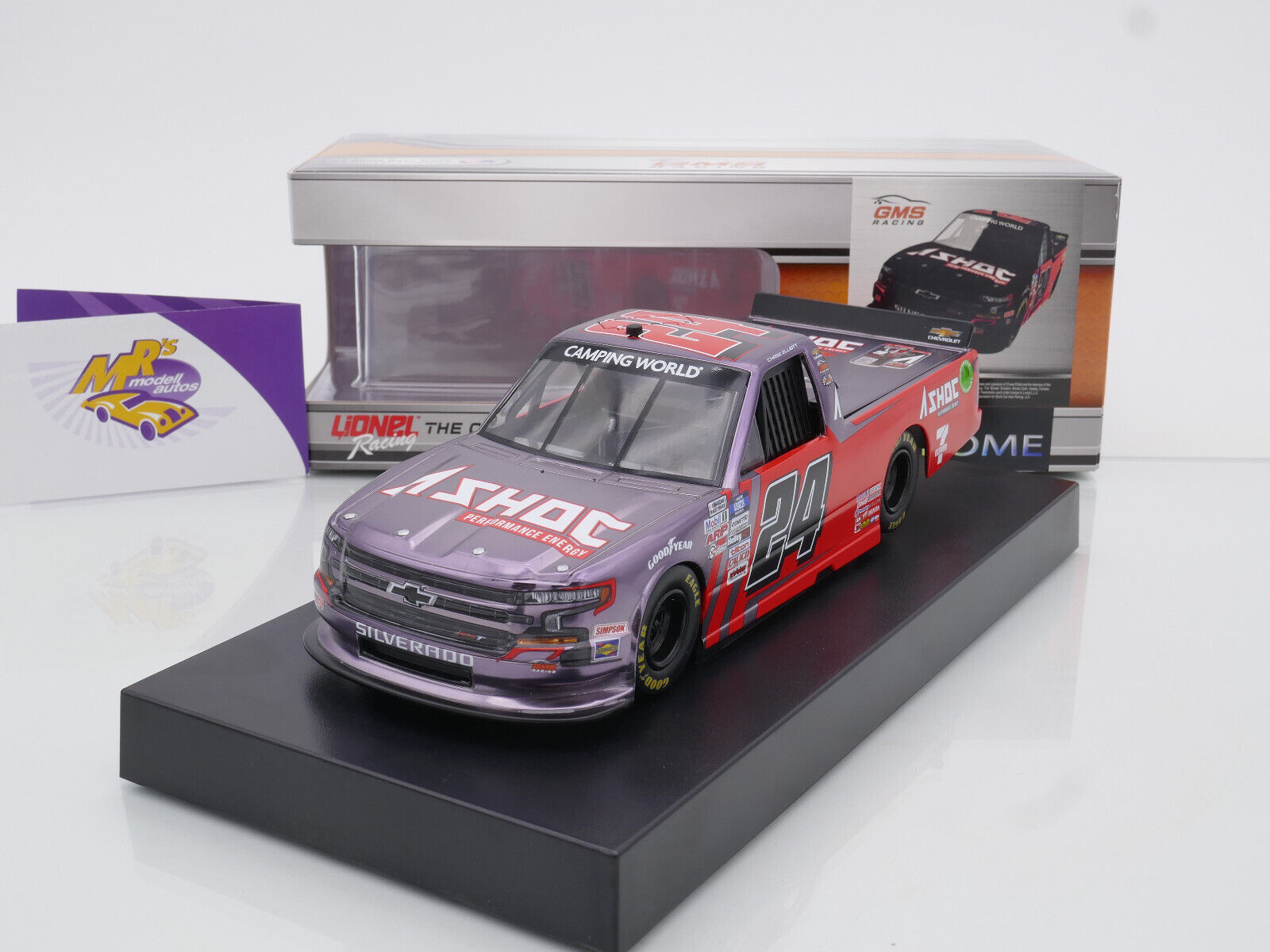 Chase Elliott 2021 ASHOC 1:64 ARC Truck Diecast – Modello Da Collezione In Scala Per Veri Fan NASCAR