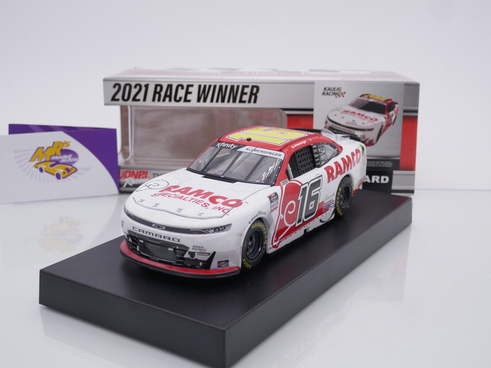 Nascar 1:24 Lionel Racing - A.J. Allmendinger #16 Camaro Gain 2023 - Color Chrome Vert