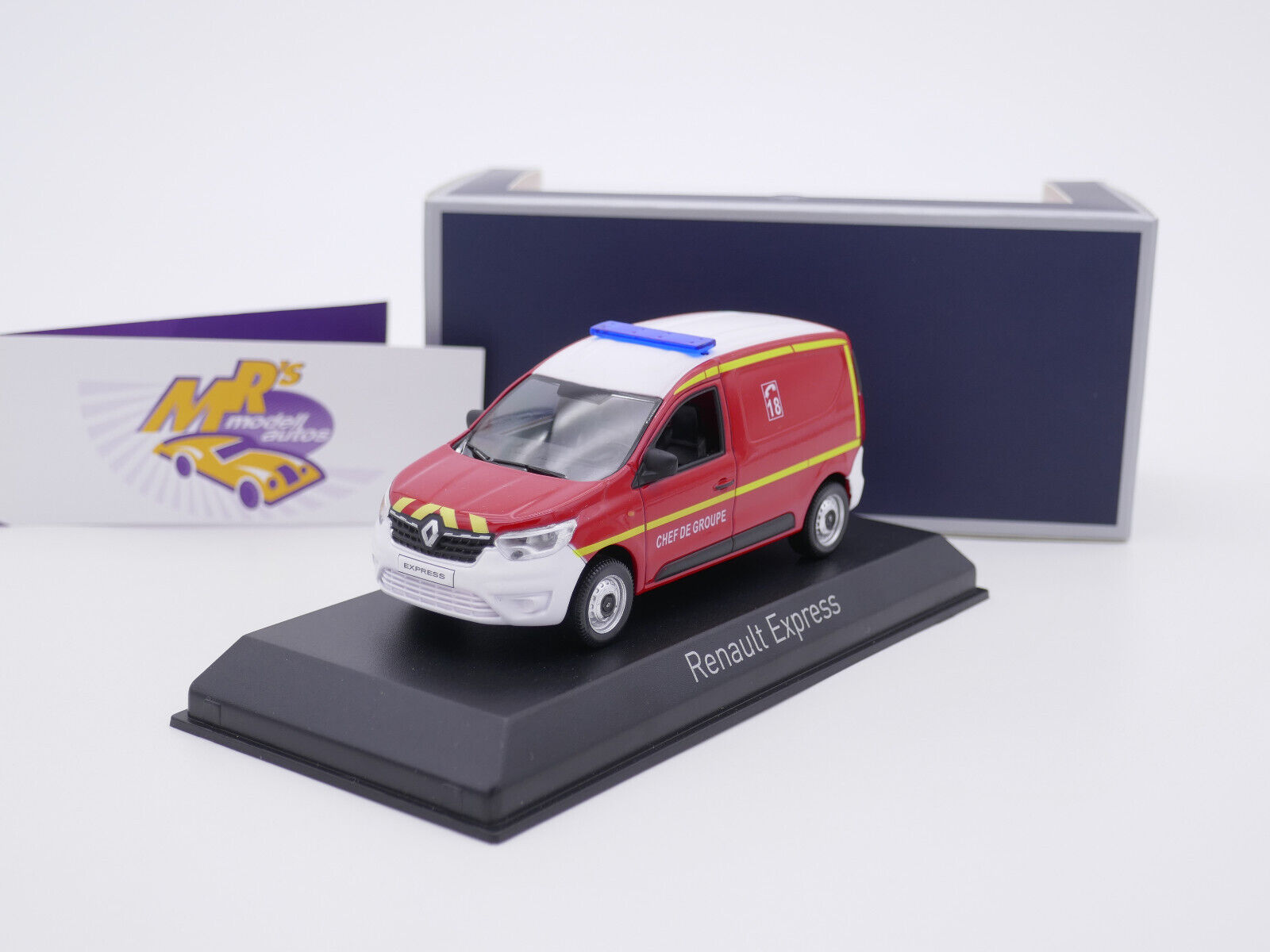 Renault Express Pompiers Chef De Groupe 2021 – NOREV 1/43 – Miniature Collection