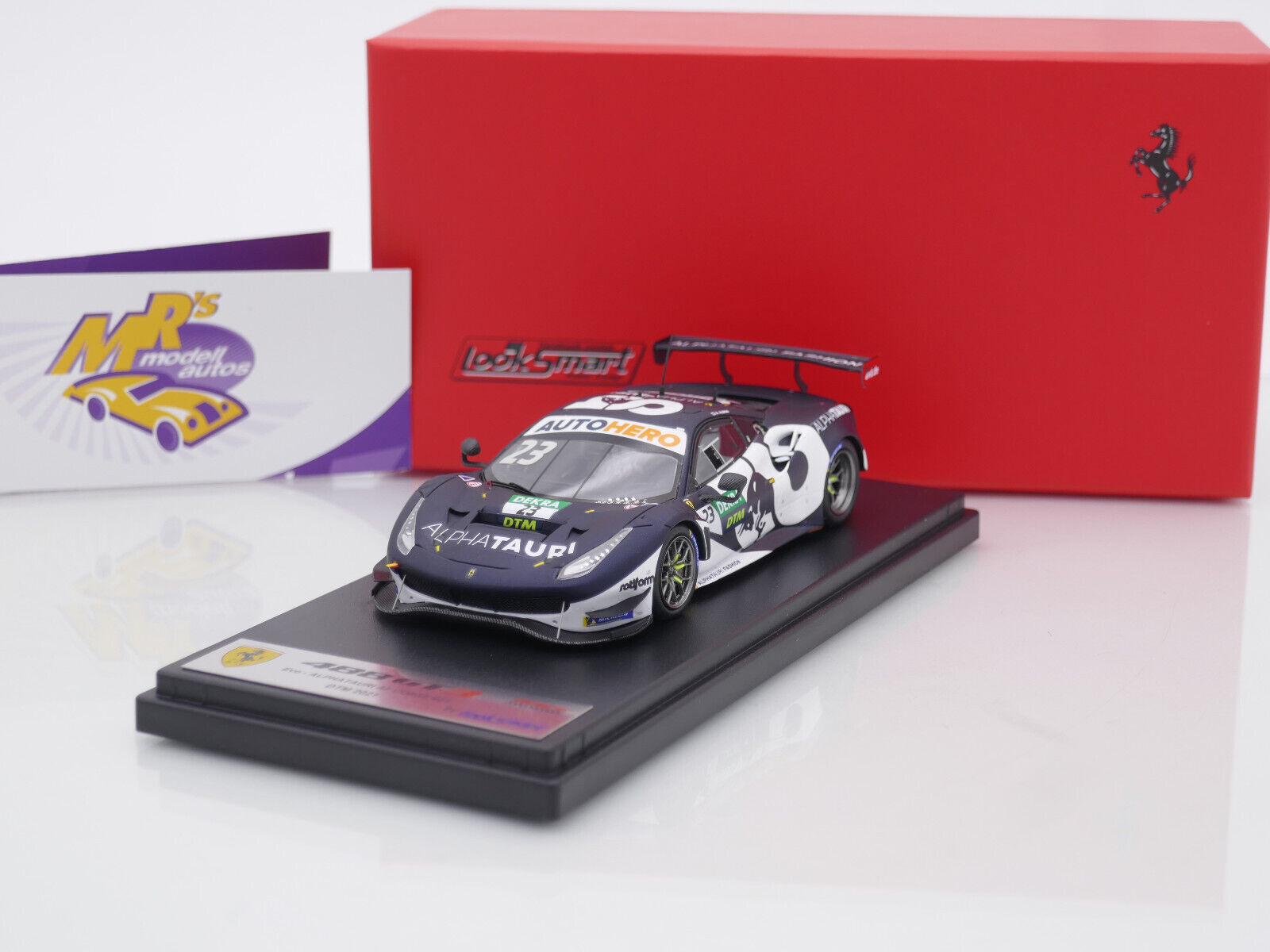 LookSmart 1:18 Ferrari 488 GT3 Evo #23 DTM 2021 Alexander Albon LS18RC016 modèle voiture