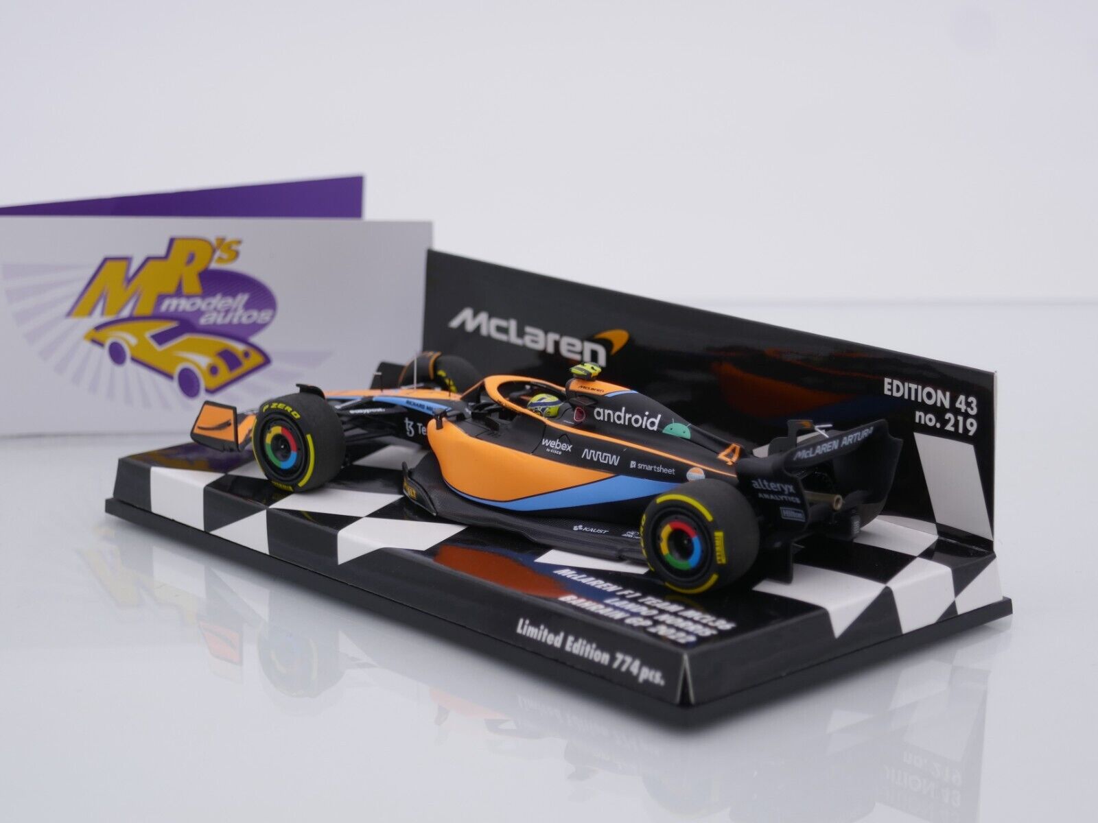 Mrs Modellautos Minichamps 537224304 McLaren F1 MCL36 Bahrain GP 