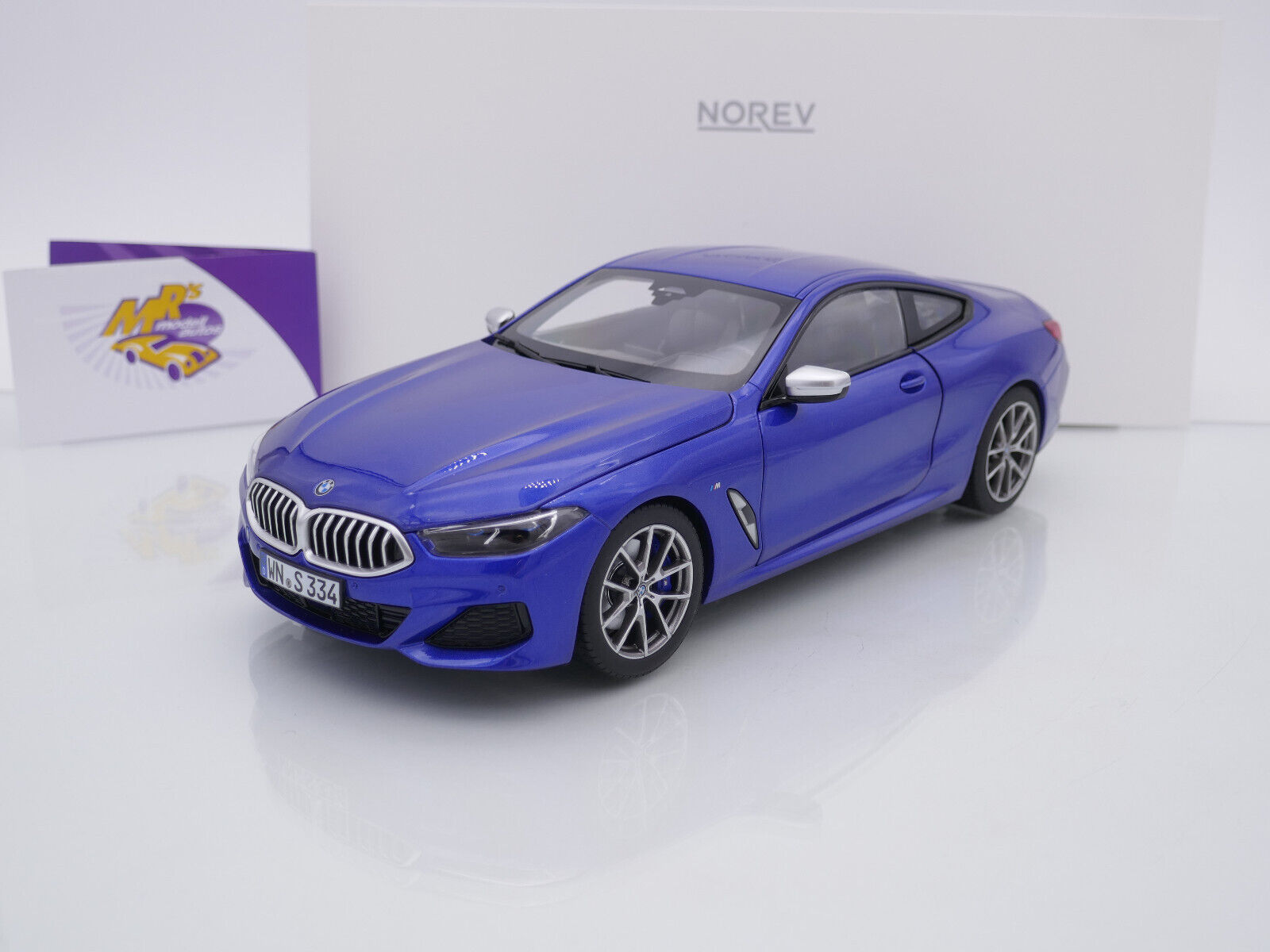 BMW M850i Blue Metallic 2019 - Modellino In Scala 1/18 Di Norev - Foto 11