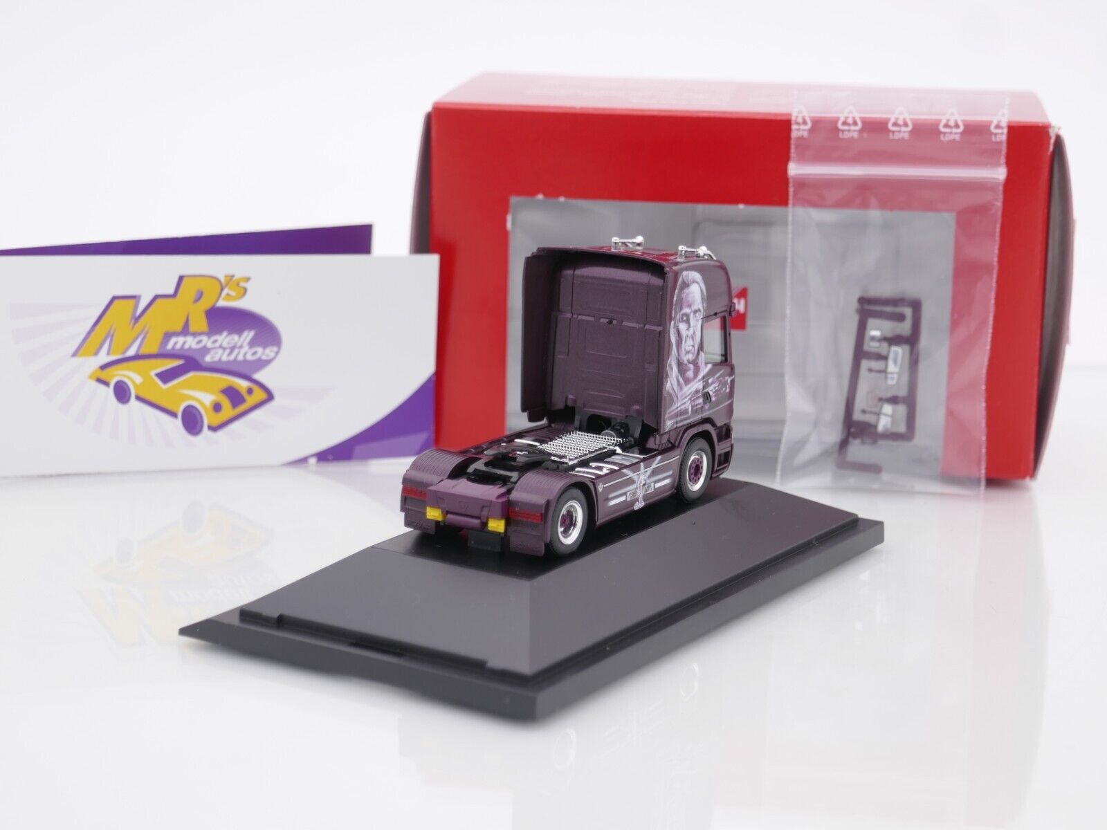 Herpa Scania R 13 TL + Semi-remorque Frigo Alpha Blumen / Aloisius - 1/87 - Collection