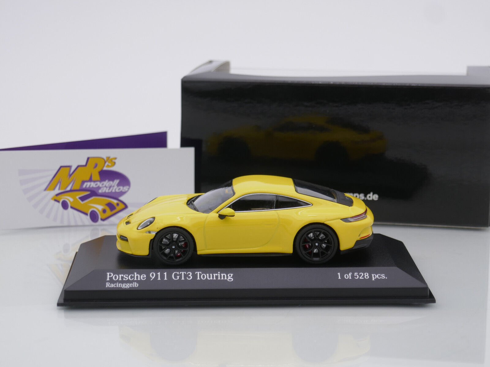 PORSCHE 911 (992) GT3 RS 2023 racing Cerchi Giallo/Nero 1:43 Minichamps
