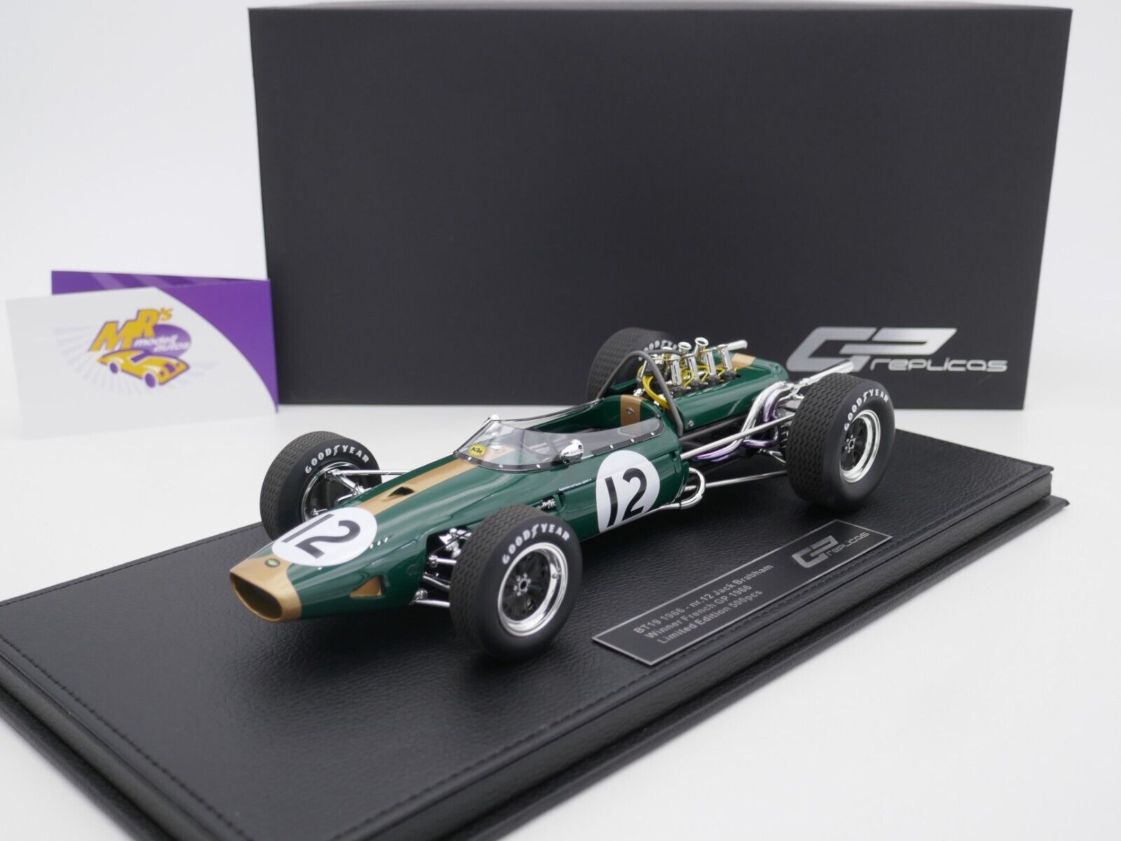 Mrs Modellautos - GP Replicas GP116B # Brabham BT19 Winner French