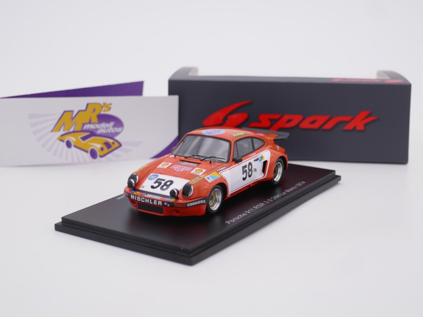 Mrs Modellautos - Spark S9793 # Porsche 911 RSR 3.0 Nr.58 24h. Le