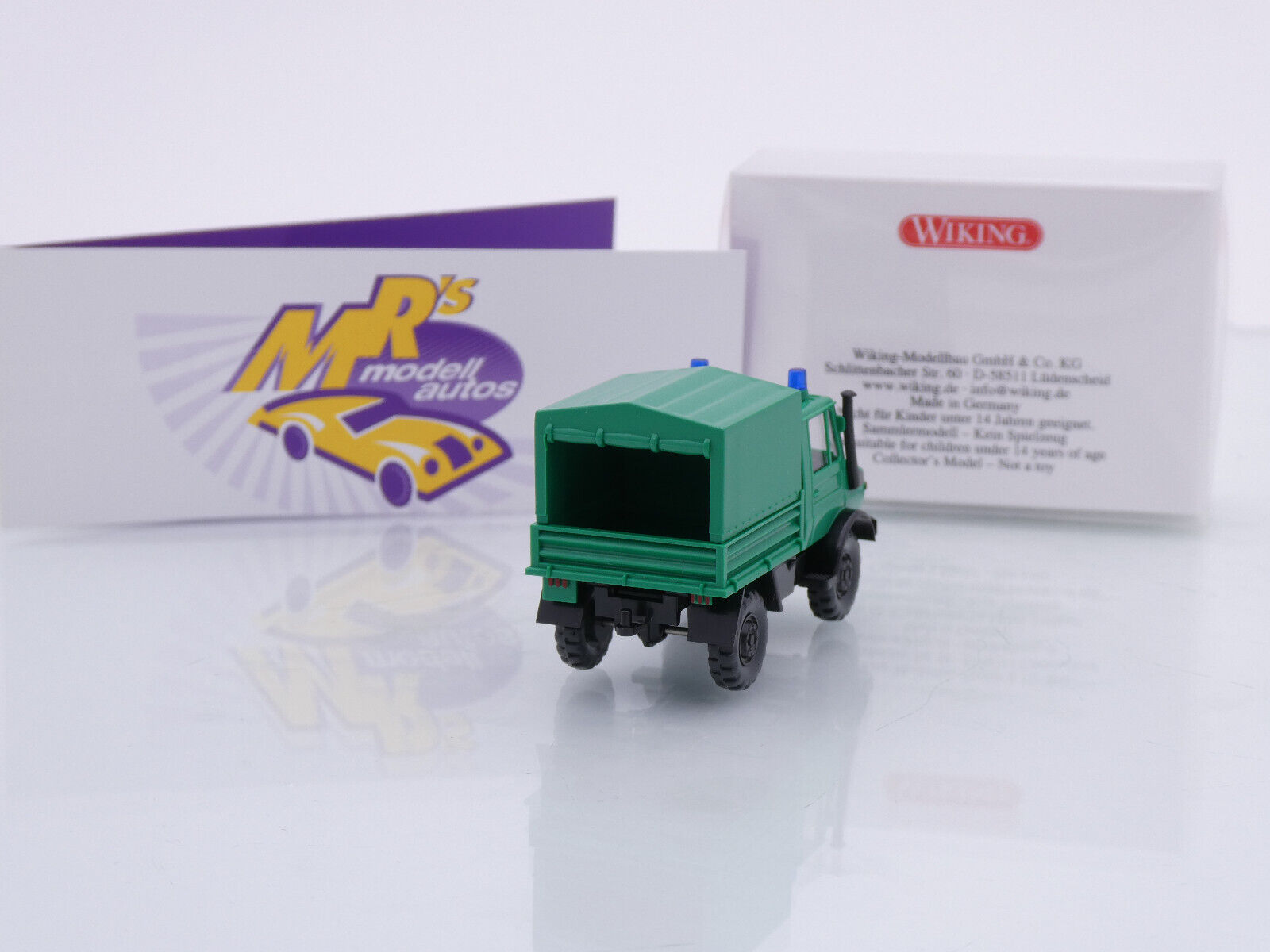 Wiking 037404 H0 Mercedes Benz Unimog U 1700 Polizei, Maßstab 1:87 – Detailgetreue Miniatur Der Bereitschaftspolizei