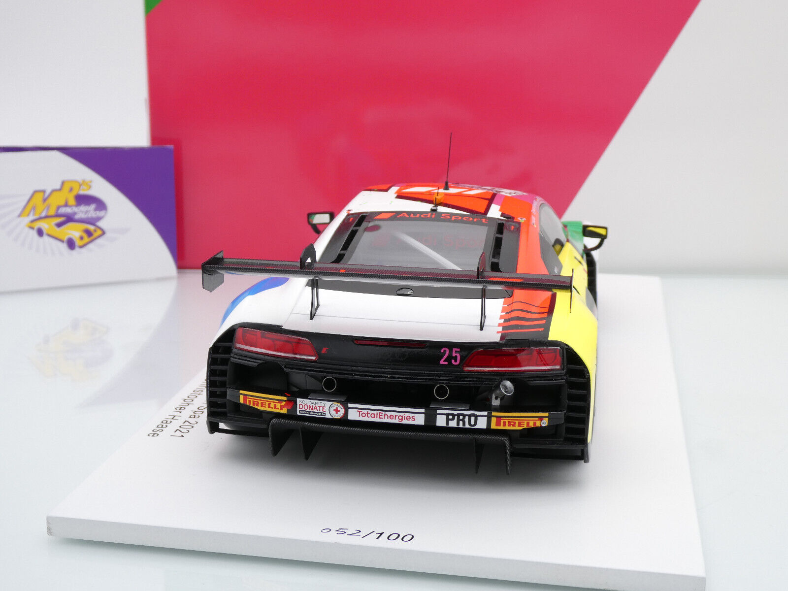 Mrs Modellautos - Spark FF011 # Audi R8 LMS GT3 Nr.25 24h Spa 2021