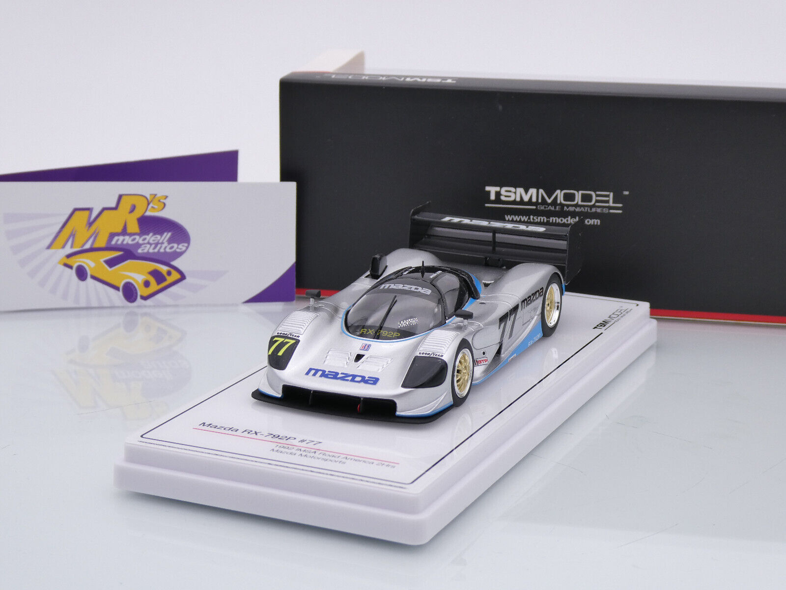 Mazda RX-792P 77 IMSA 2 Heures de Road America 1992 Price Cobb Truescale TSM430653 - Miniatures