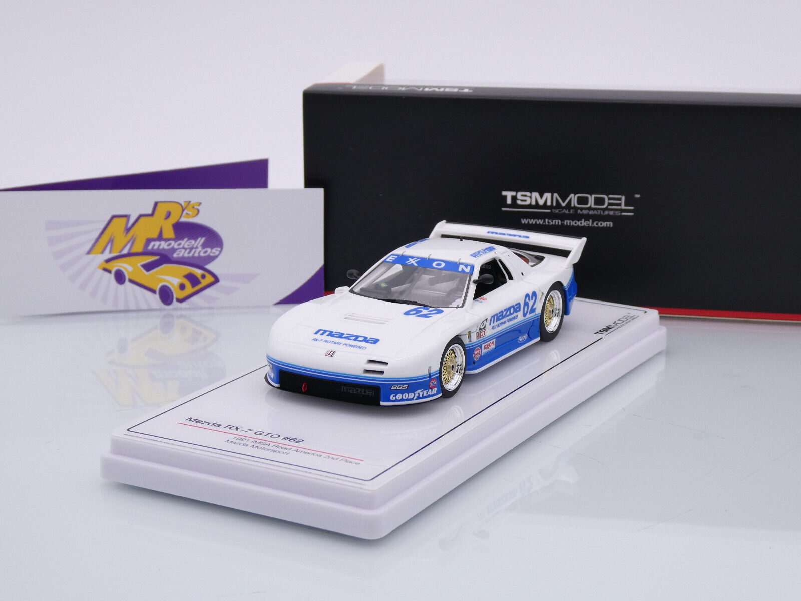 Mrs Modellautos - TSM Model 430656 # Mazda RX-7 GTO IMSA 2nd Road