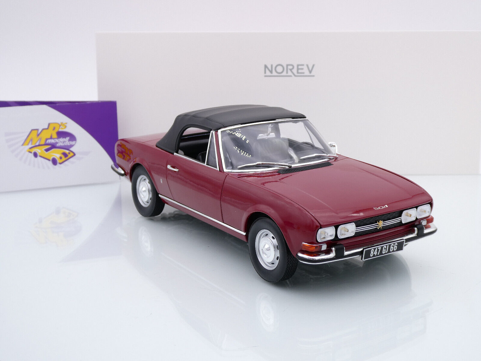 Mrs Modellautos - Norev 184818 # Peugeot 504 Cabriolet Baujahr