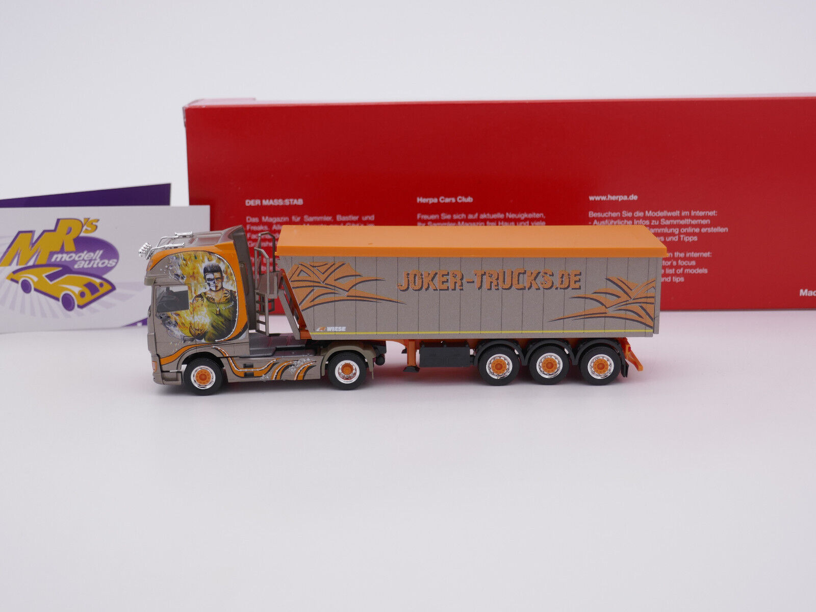 Herpa 313827 St&ouml;ffelliner &ndash; DAF XF SSC Joker In Miniatura, Modello Da Collezione, Dettagliato, Multicolore
