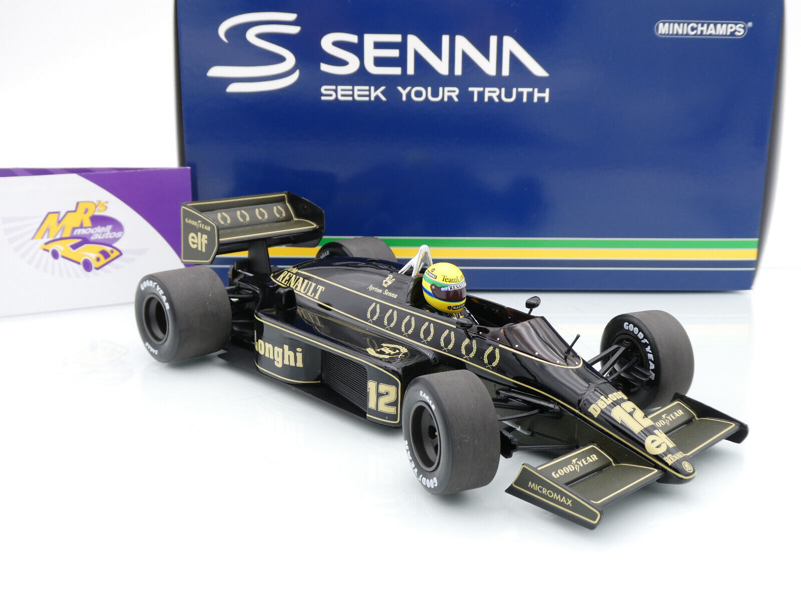 ミニカー MINICHAMPS LOTUS AYRTON SENNA 1986 18/1 MINICHAMPS 1/18 - LOTUS RENAULT 98T DIRTY VERSION - GERMAN