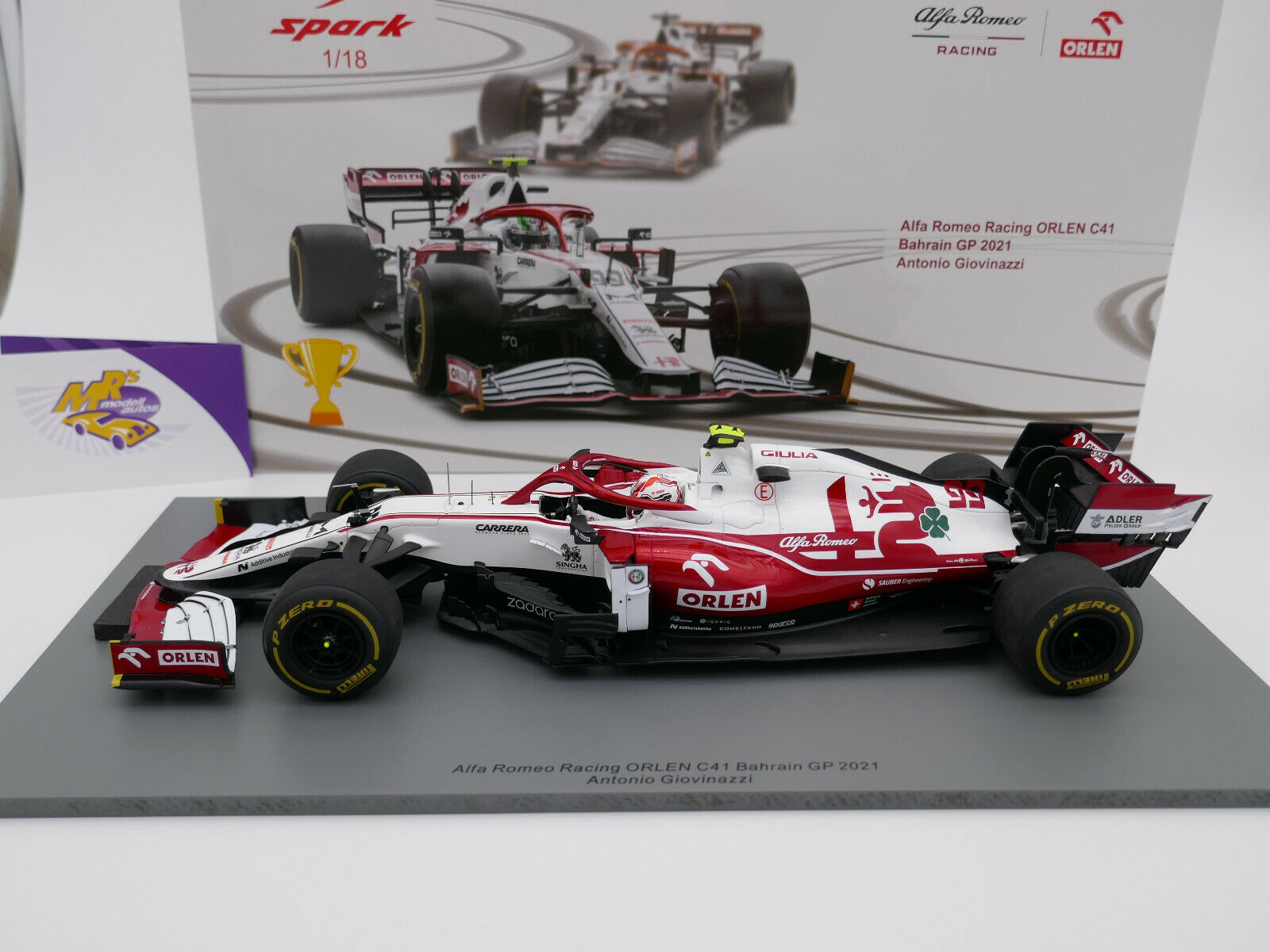 Spark Romeo Alfa Racing C41 Model F1 1⁄18 ORLEN - 18S579 1:18 GP