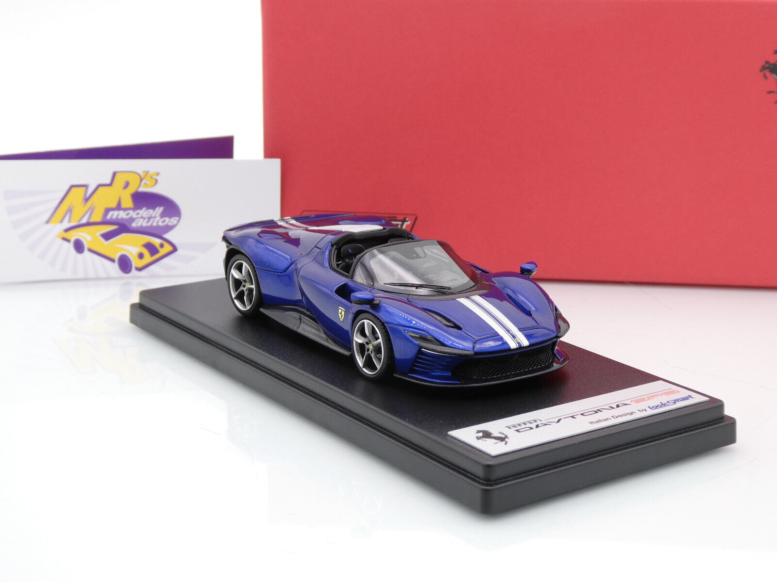 Achetez LS535SE - Looksmart 1:43 LOOKSMART Ferrari Daytona Sp3 Closed Roof 2022 Avio Met Light Blue Met LS535SE ( - Véhicules de route