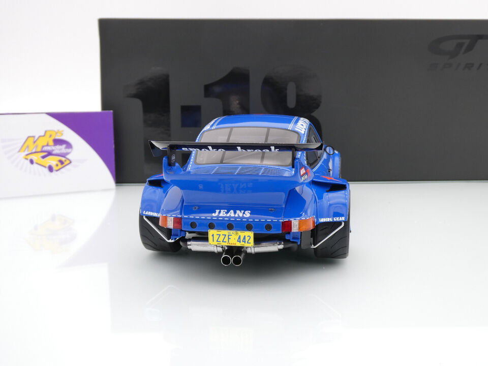 GTSpirit 1/18 – Porsche 911 964 RWB OSHO – Modèle Réduit En Résine Bleu – NEUF