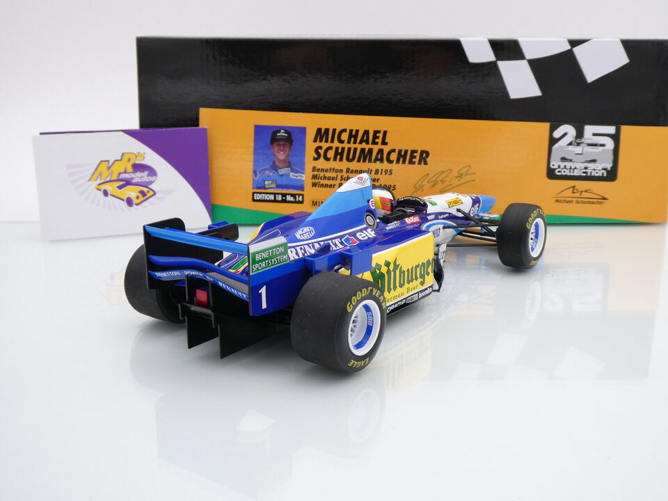 ミニカー MINICHAMPS BENETTON RENAULT B195 1/18 Minichamps Benetton Renault B194/B195 Michael Schumacher 1