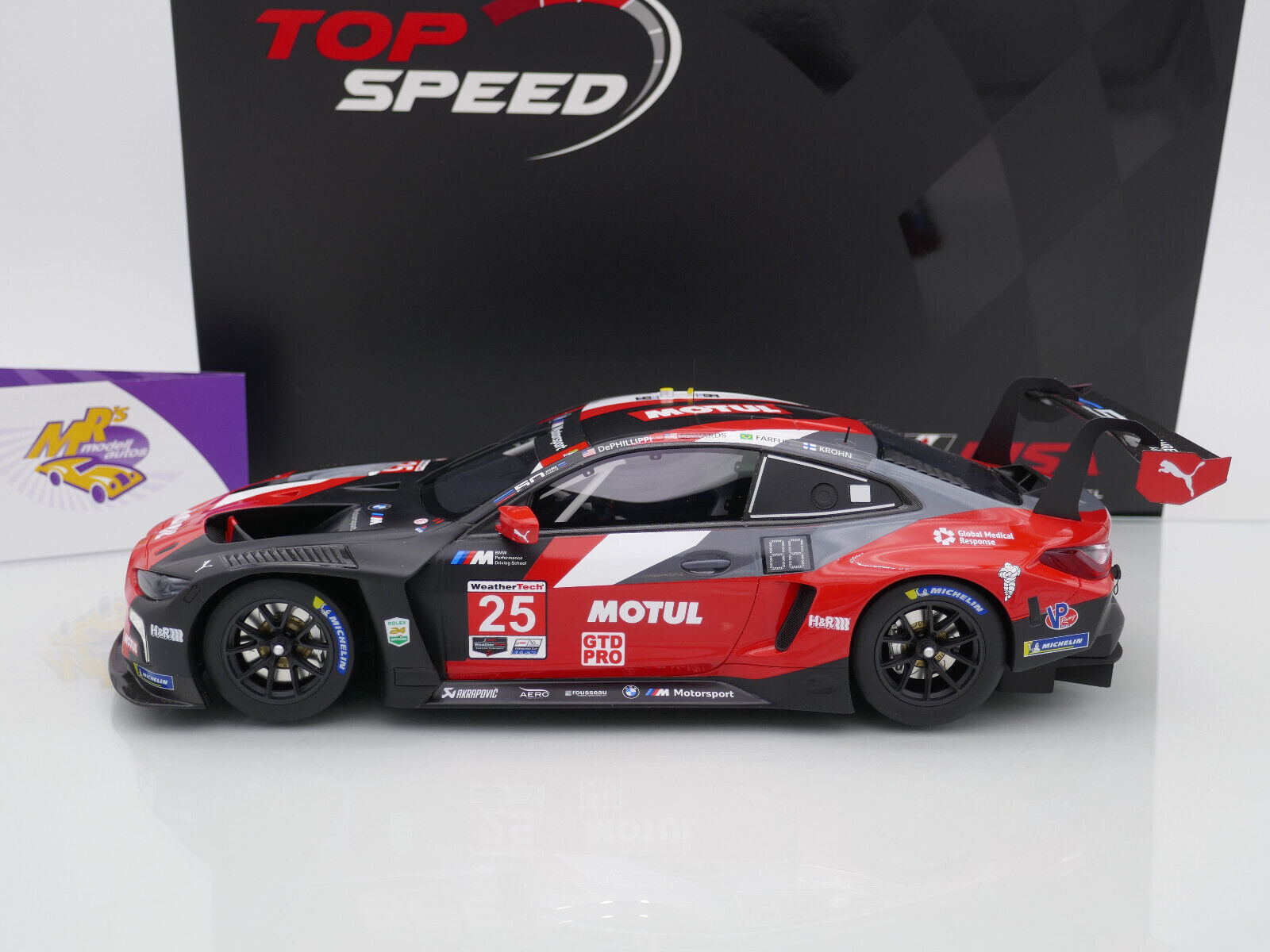 Mini GT 1:64 BMW M4 GT3 #25 BMW Team RLL 2022 IMSA Daytona 24