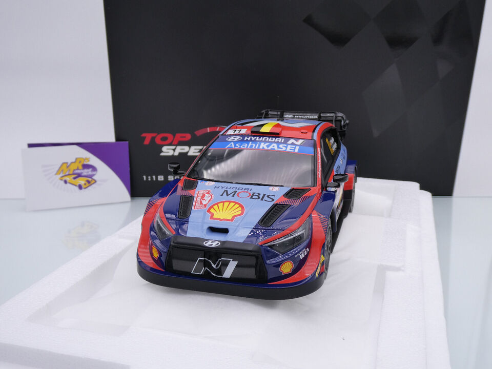 TOP SPEED 1/18 - HYUNDAI I20 N RALLY1 - 3RD MONTE-CARLO 2023 TS0545