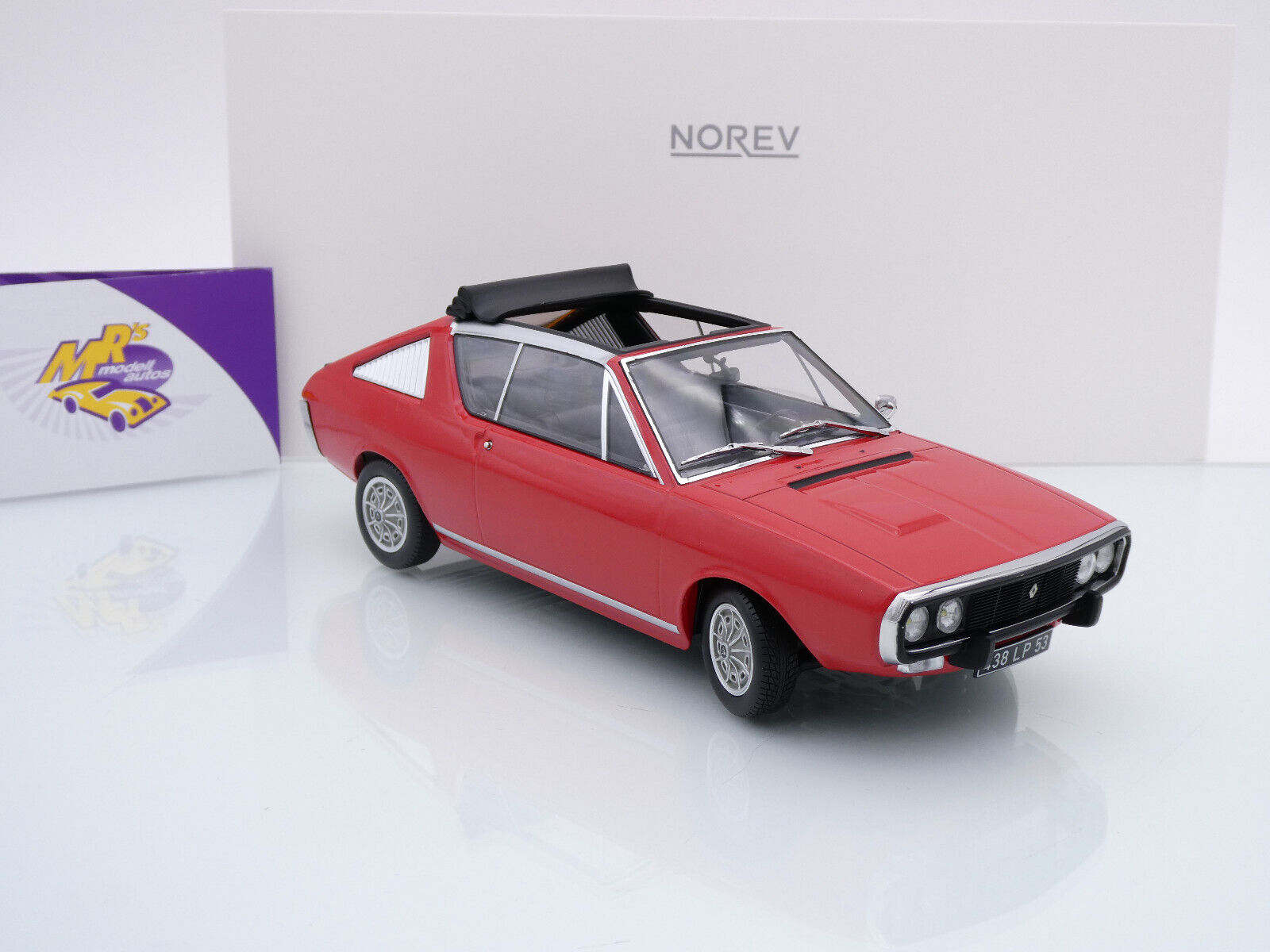 Norev 1/18 – Renault 17 Gordini Découvrable 1975 – Rouge – Diecast – Occasion
