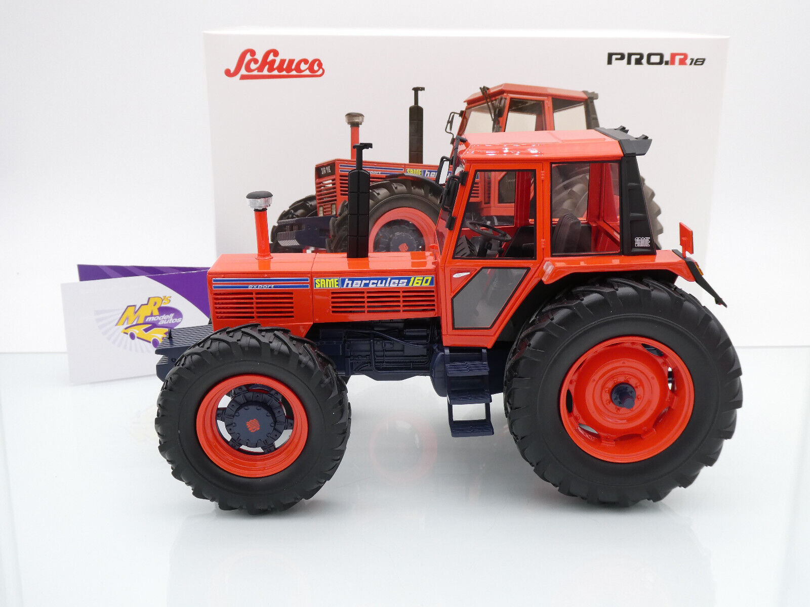 Schuco 1:18 SAME HERCULES 160 Orange 1979 - Tracteur Miniature Moulé Sous Pression - Neuf