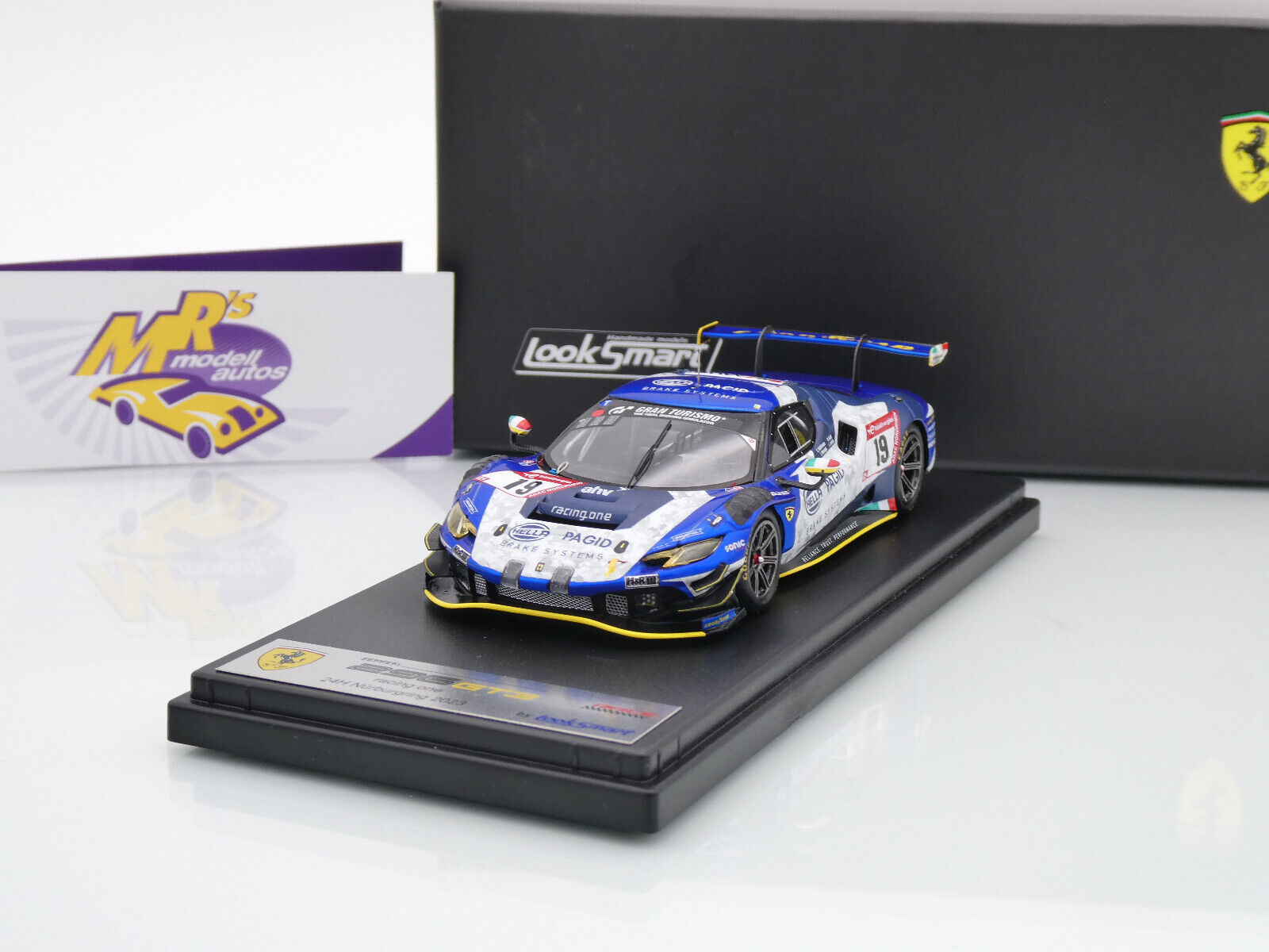Mrs Modellautos - Look Smart LSRC172 # Ferrari 296 GT3 Nr.19 24h