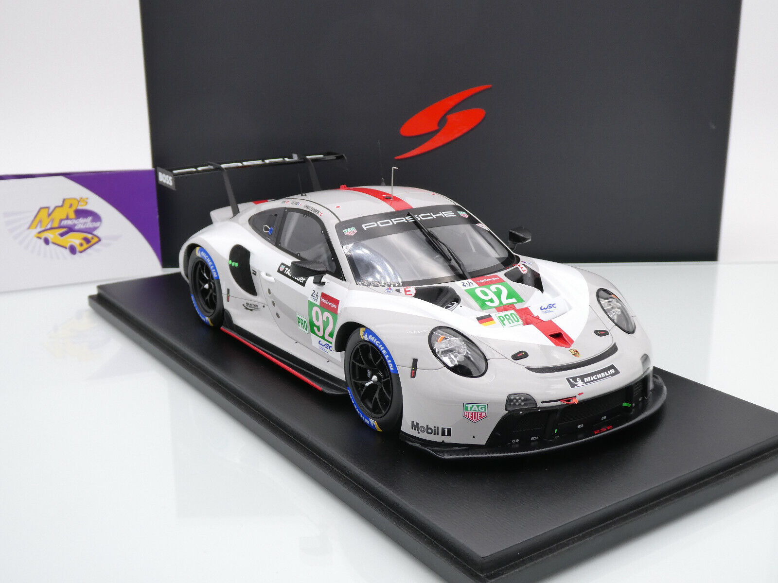 Mrs Modellautos - Spark 18S717 # Porsche 911 RSR-19 Nr.92 3rd