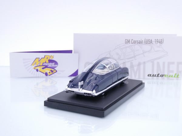 Autocult 04043-2 # GM Corsair Streamliner Baujahr 1948 " dunkelblau " 1:43