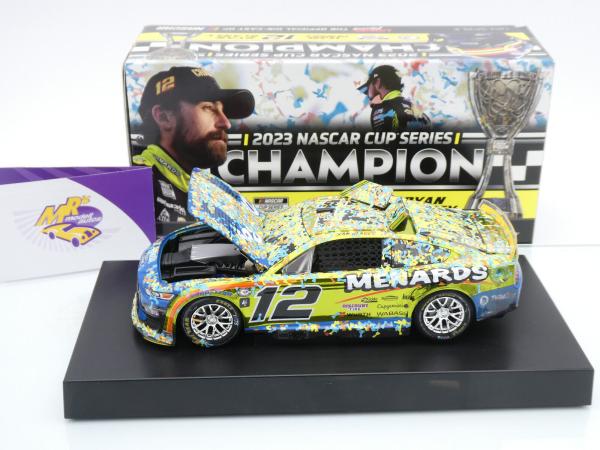 Lionel Racing C122323MENRBRVCL # Ford Mustang NASCAR 2023 " Ryan Blaney - Menards / Dutch Boy Phoenix Championship Race Version " 1:24 Color Chrome Edition