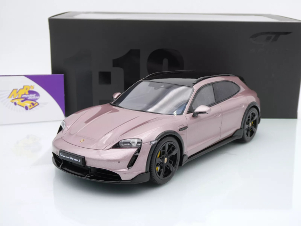 GT Spirit GT440 # Porsche Taycan Turbo S Cross Turbo Baujahr 2022 " pinkmetallic " 1:18