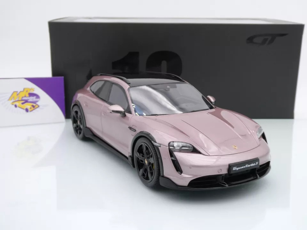 GT Spirit GT440 # Porsche Taycan Turbo S Cross Turbo Baujahr 2022 " pinkmetallic " 1:18